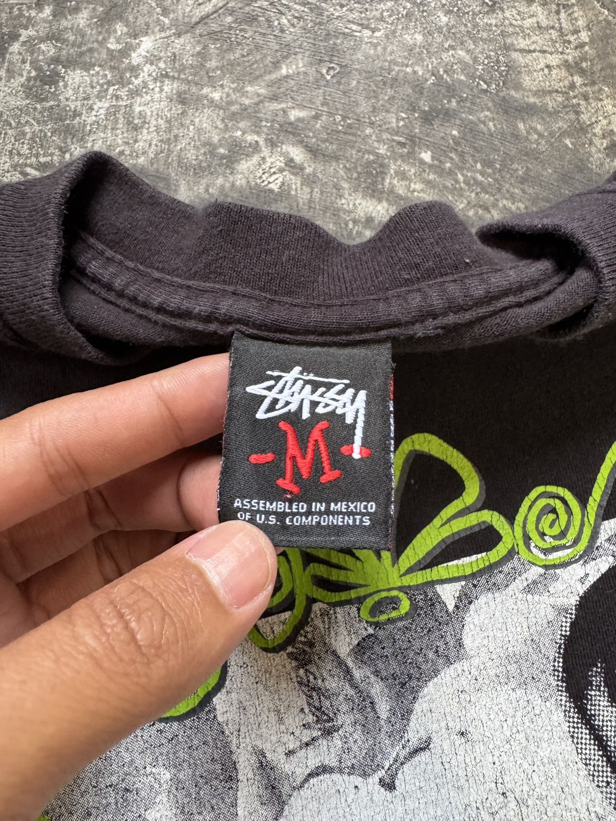 VINTAGE STUSSY KIDS PHOTO TEE