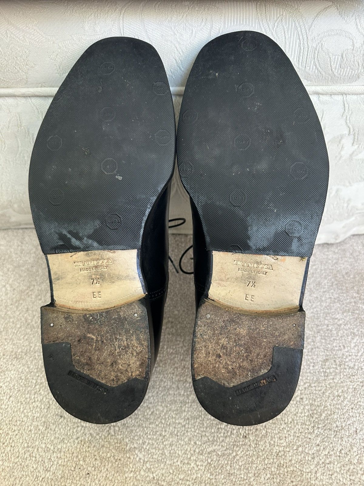 Salvatore Ferragamo Salvatore Ferragamo Black Cap Toe Oxford Dress Shoes 7.5 EE Size US 7.5 / EU 40-41 - 8 Thumbnail