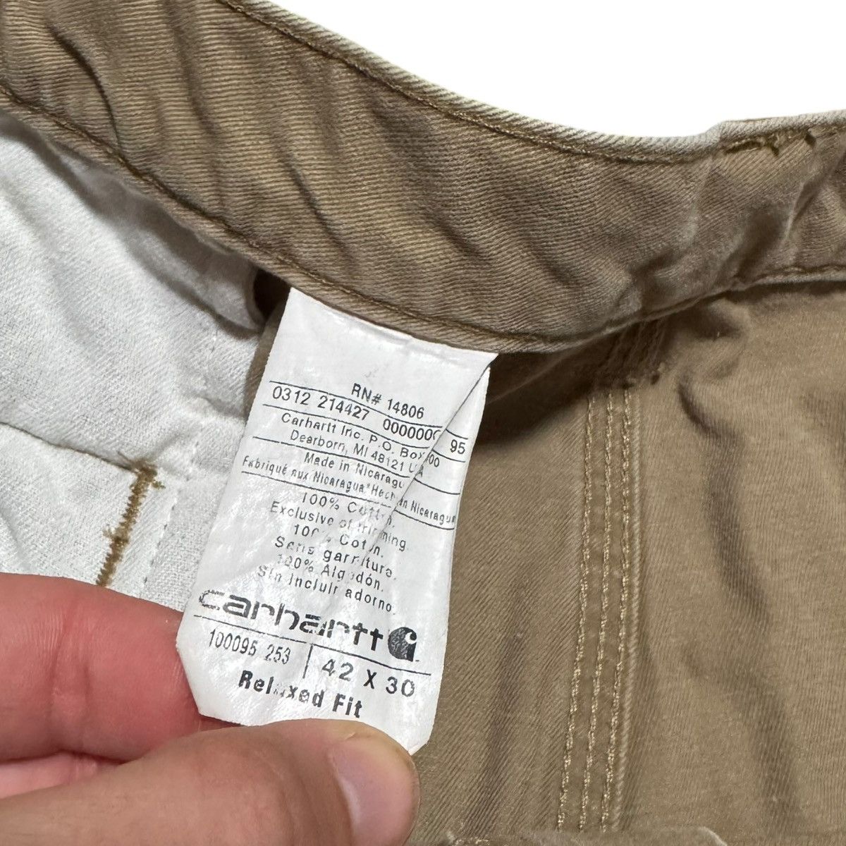 Carhartt Carhartt Relaxed Fit Cotton Straight Fit Pants Men's 42x30 Size US 42 / EU 58 - 5 Thumbnail