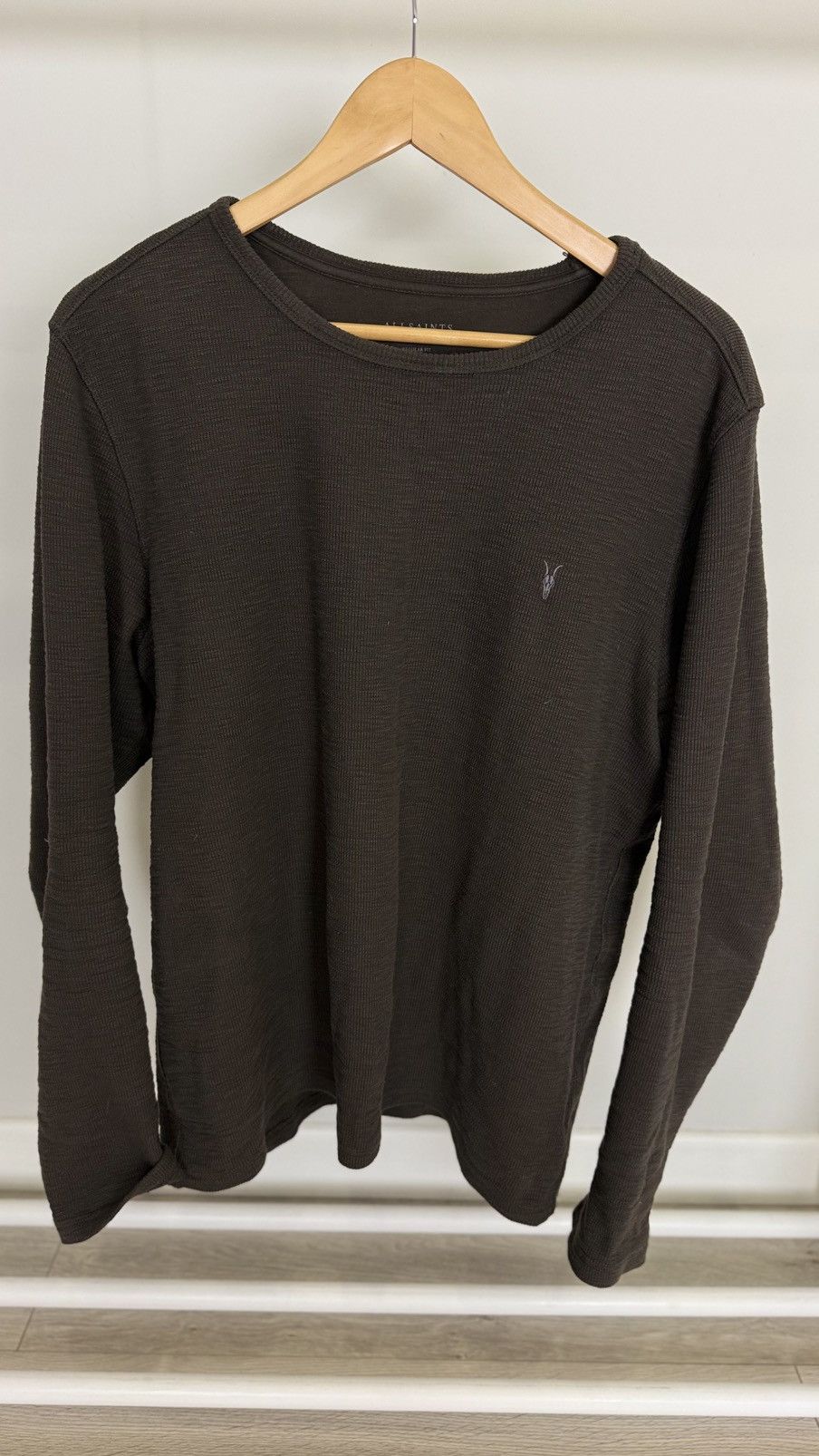 Allsaints Allsaints Waffle Sweatshirt Size US L / EU 52-54 / 3 - 3 Thumbnail