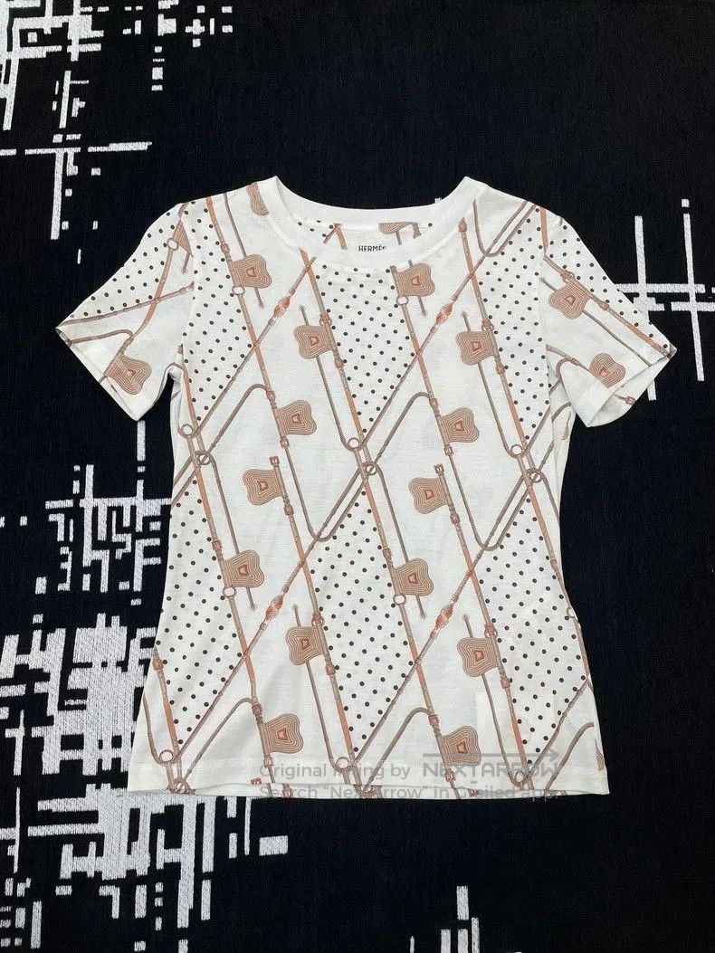 Hermes Hermes Polka Dot Print Short Sleeve T-Shirt. Size US S / EU 44-46 / 1 - 1 Thumbnail
