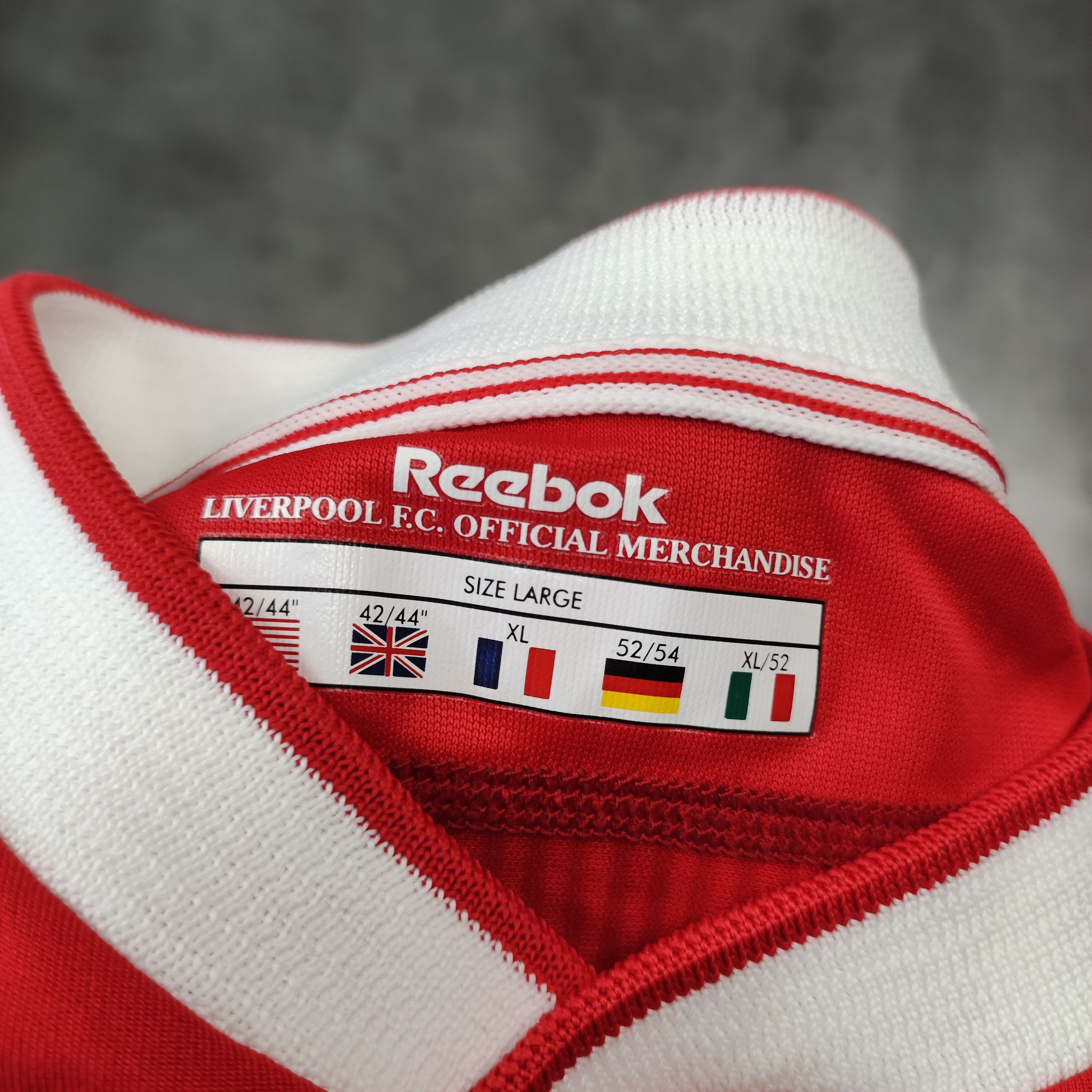 Vintage Vintage OG Rare 2002 Reebok Liverpool FC Home Jersey Size US XL / EU 56 / 4 - 7 Thumbnail