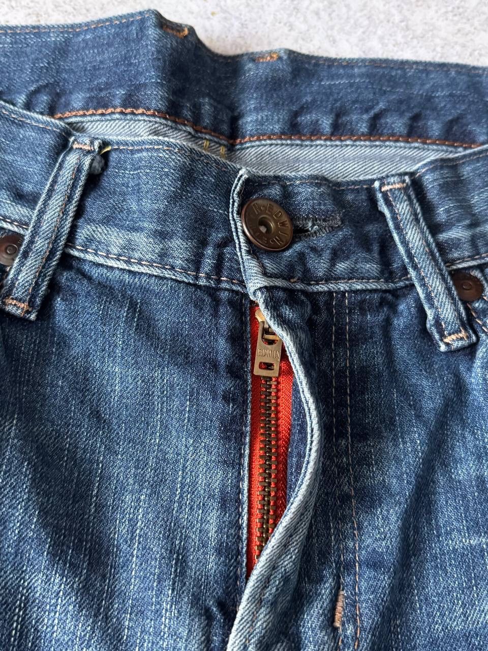 Edwin × Japanese Brand × Vintage Vintage Edwin Selvage Denim Tokyo Japanese Pants Y2K Rare Size US 33 - 5 Thumbnail