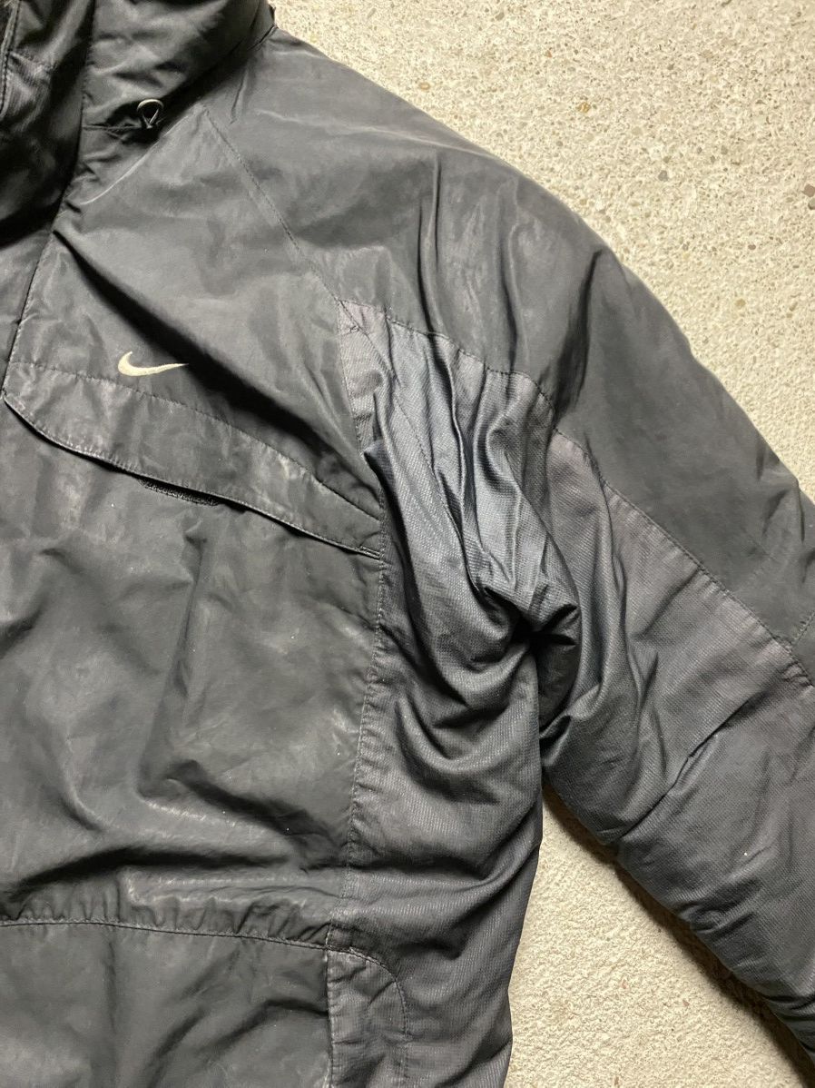 Nike × Vintage Nike vintage puffer jacket retro black baggy oversized Size US XL / EU 56 / 4 - 10 Thumbnail