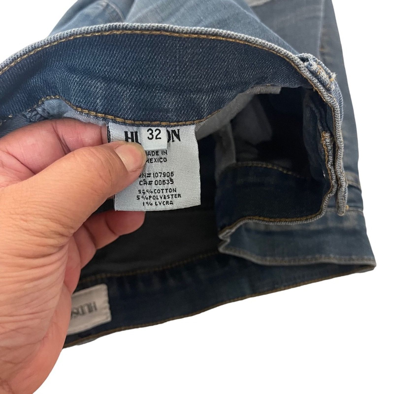 Hudson Hudson Blake Slim Straight Medium Wash Blue Denim Short 32 Size 32" / US 10 / IT 46 - 6 Thumbnail
