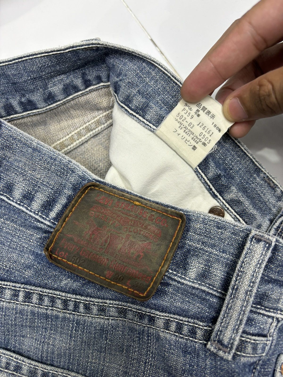 Levi's Vintage Levis 502 Distressed Denim Jeans Size US 28 / EU 44 - 9 Thumbnail
