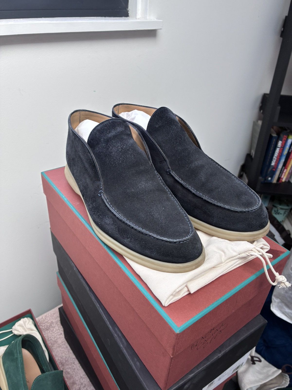 Loro Piana Loro piana navy open walk uk 7.5 eu 41.5 Size US 8.5 / EU 41-42 - 1 Thumbnail