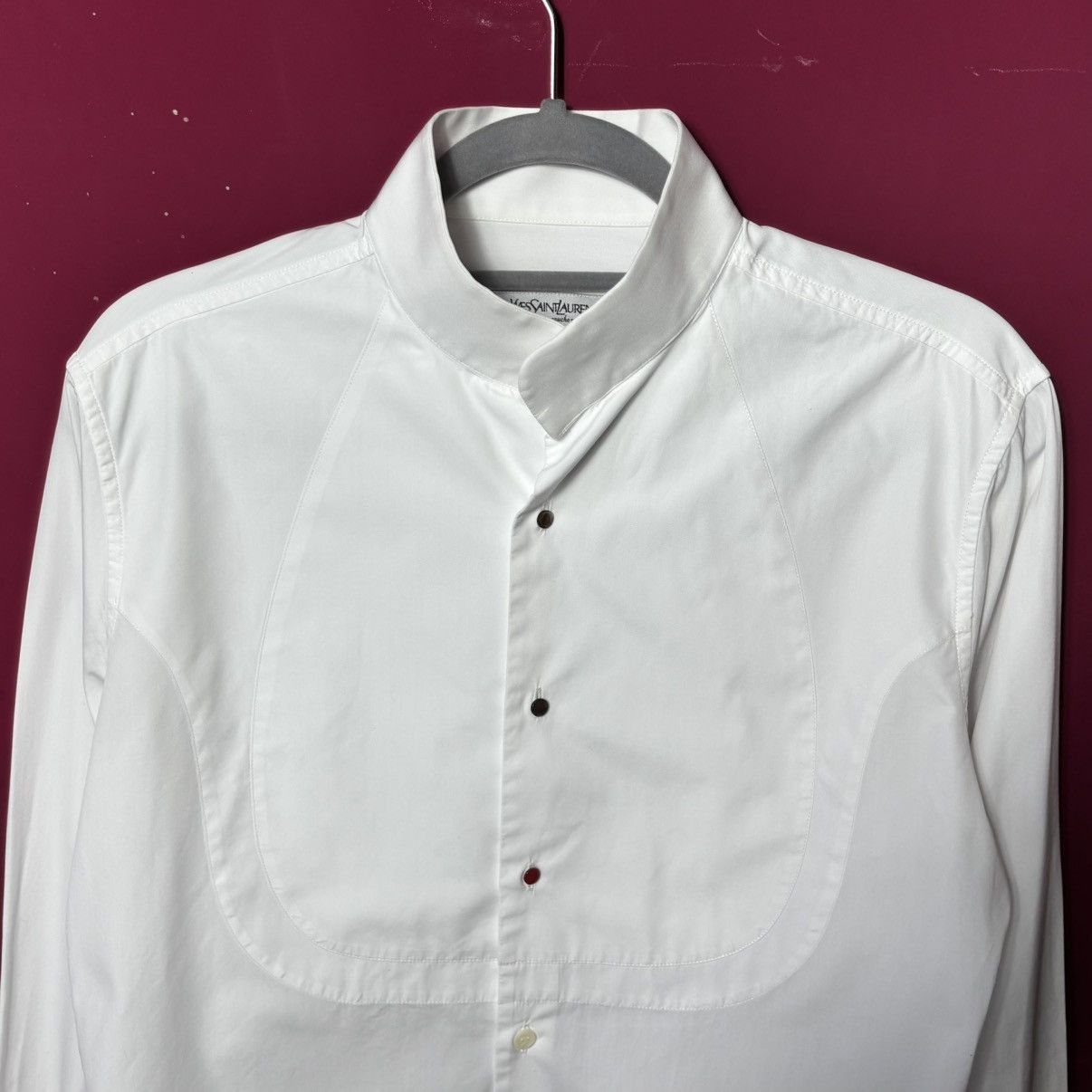 Yves Saint Laurent Yves Saint Laurent rive gauche white dress code shirt L size Size US L / EU 52-54 / 3 - 2 Thumbnail