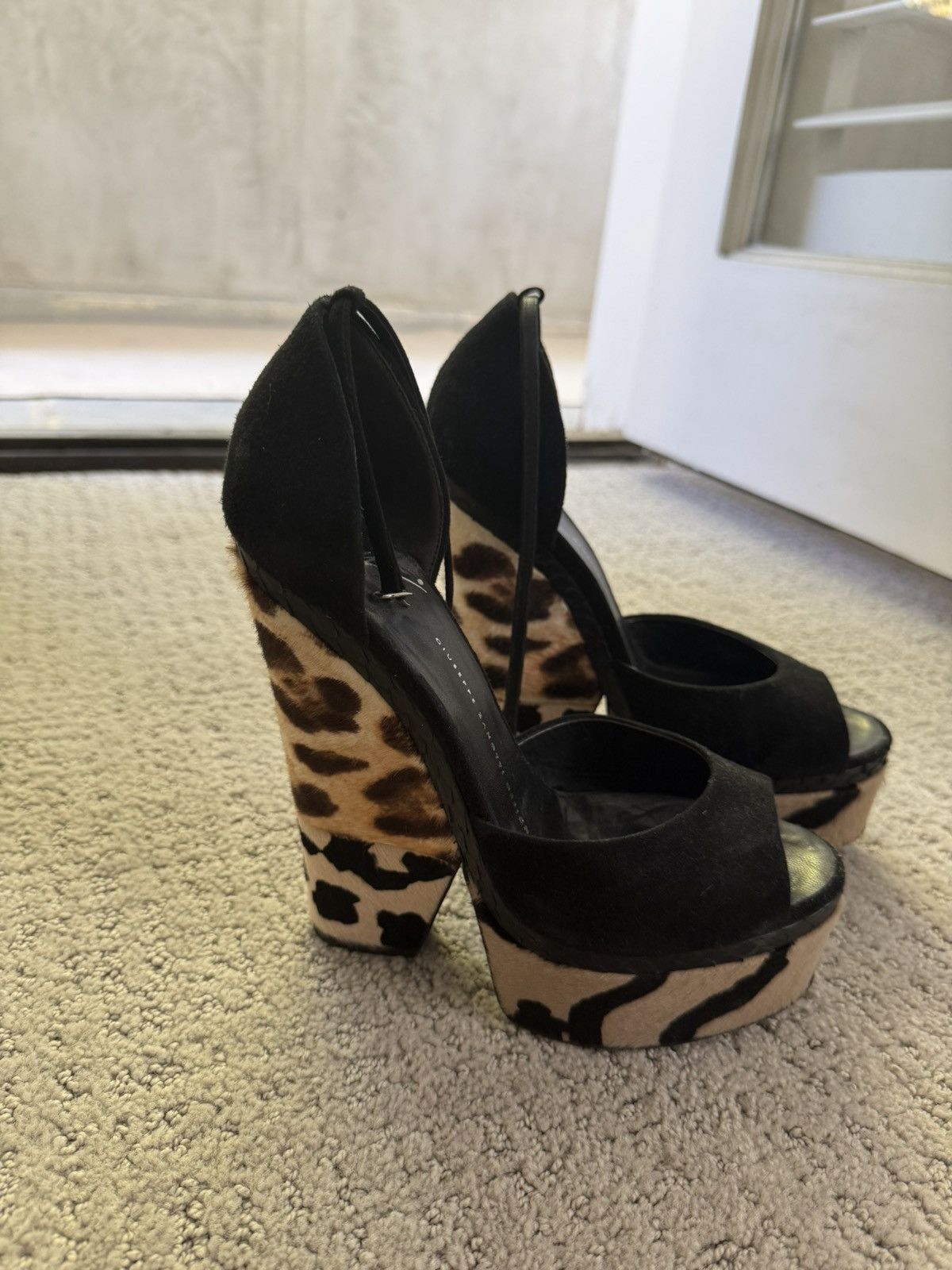 Giuseppe Zanotti Giuseppe Zanotti Leopard Platform Heels Size US 9.5 / IT 39.5 - 2 Thumbnail