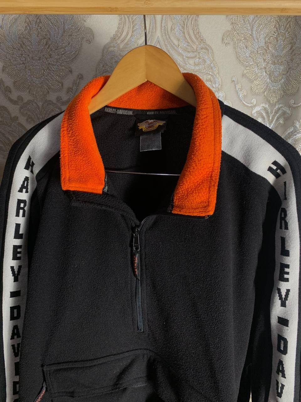 Harley Davidson Vintage Harley Davidson Fleece Jacket Motorcycle Y2K 90s Size US L / EU 52-54 / 3 - 4 Thumbnail