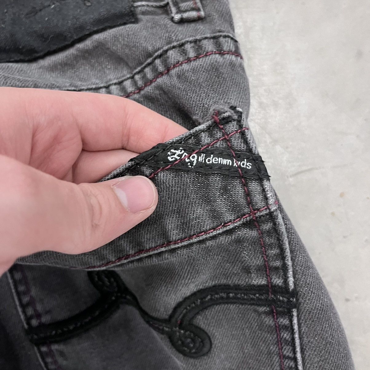LRG × Vintage Vintage Y2K LRG Black and Gray Baggy Denim Jeans skater 32" Size US 32 / EU 48 - 8 Thumbnail