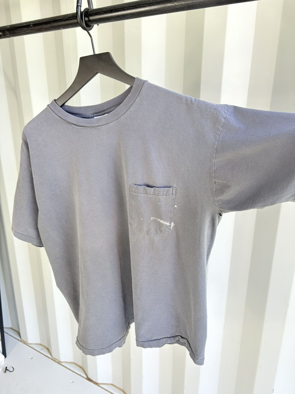 Vintage Vintage Blank Shirt Boxy Faded Thrash Distressed Grunge Size US XL / EU 56 / 4 - 4 Thumbnail