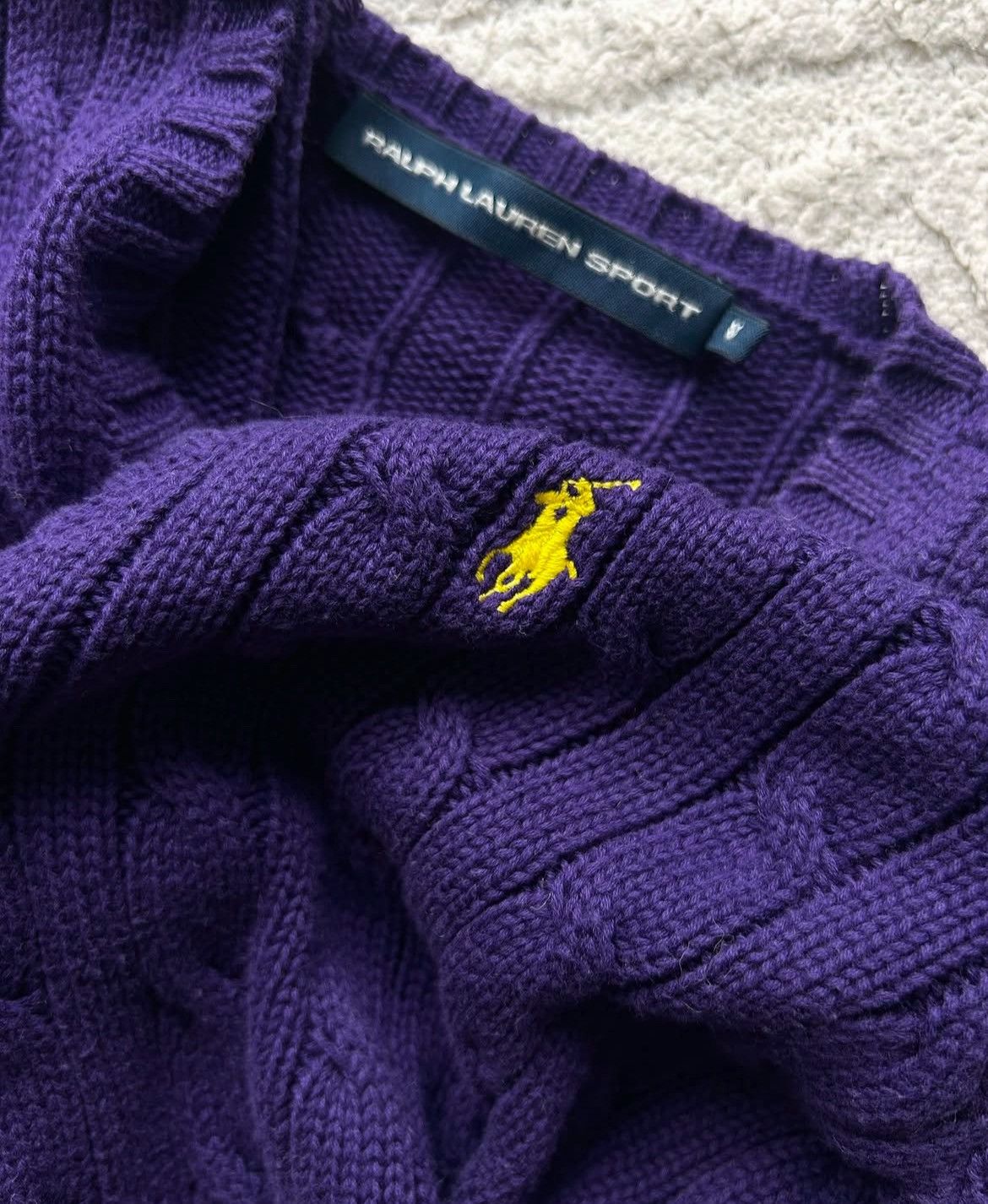 Grailed × Polo Ralph Lauren × Vintage Knit sweater polo Ralph Lauren V small logo Size M / US 6-8 / IT 42-44 - 7 Thumbnail