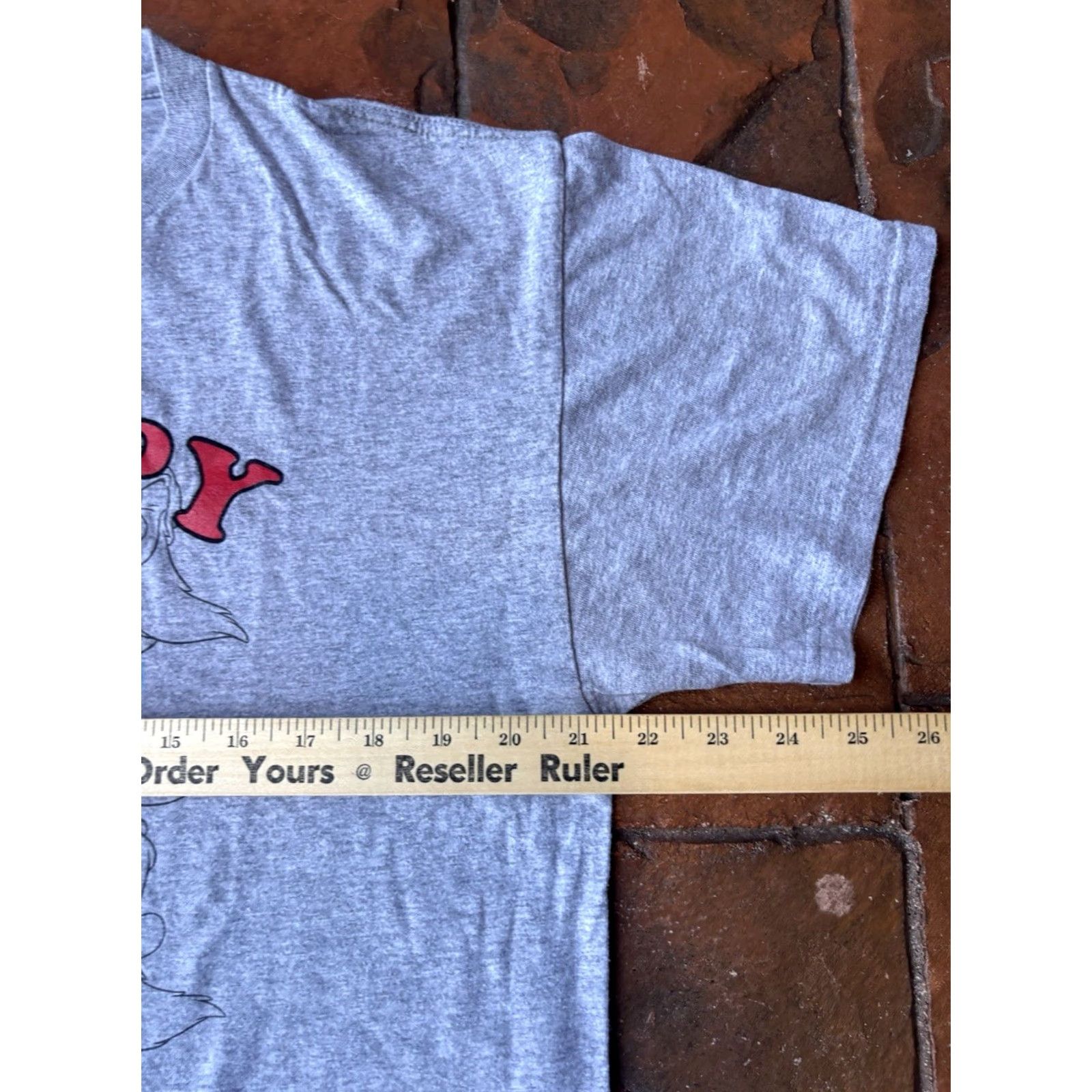 Disney VINTAGE Disney Snow White Grumpy All Day Dwarf T-Shirt Gray M/L Crew Neck Short Sleeve Men Regular Size US L / EU 52-54 / 3 - 4 Thumbnail