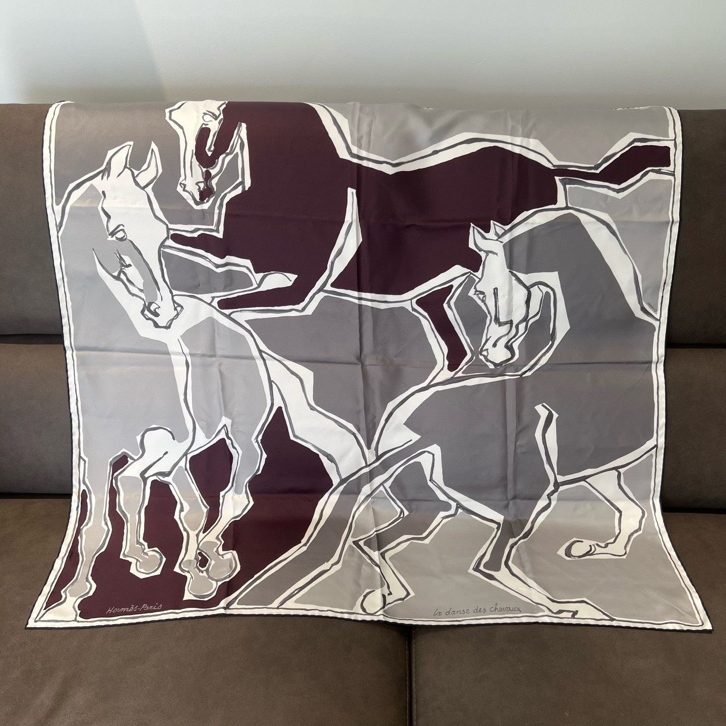 Hermes Hermes Silk Gray Scarf one size Men Size ONE SIZE - 1 Thumbnail