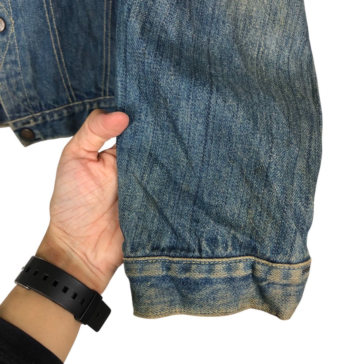 Japanese Brand 🔥Vintage Biker Denim Trucker Jacket Made Well Union Made Size US M / EU 48-50 / 2 - 15 Thumbnail
