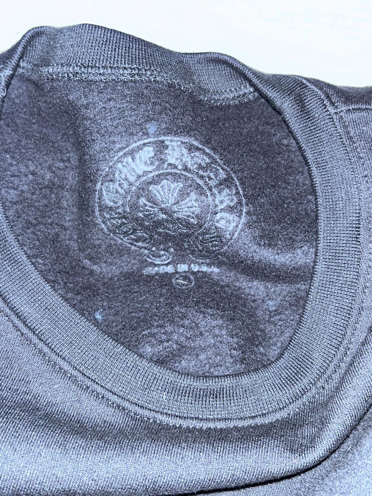 Chrome Hearts Chrome heart horseshoe neck logo crewneck Size US L / EU 52-54 / 3 - 8 Thumbnail