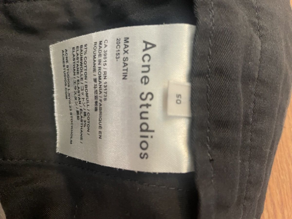 Acne Studios Acne Studios Max Satin Pant Trouser Size US 34 / EU 50 - 4 Thumbnail