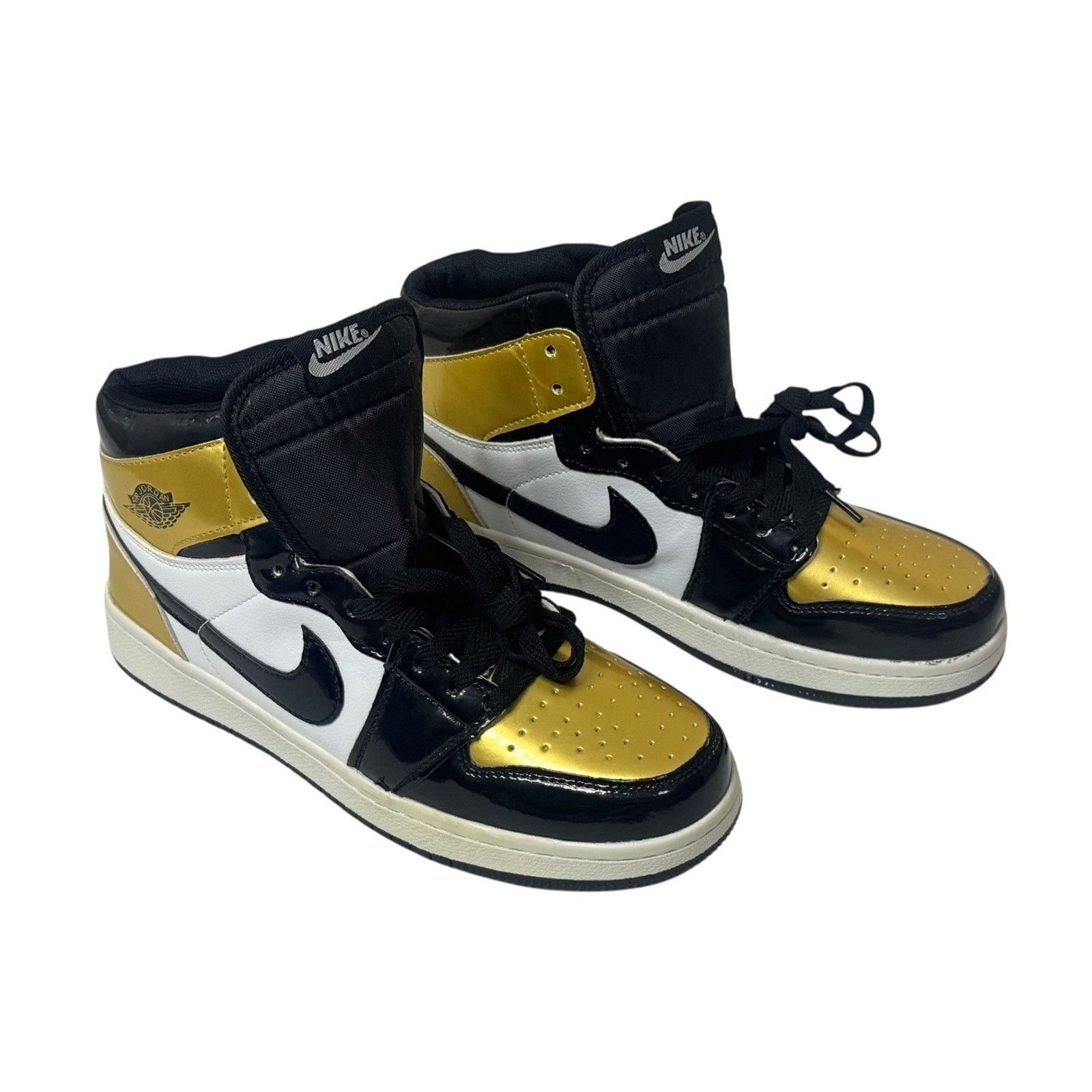 Nike NIKE Air Jordan 1 High Golf Gold Toe Retro Shoes DQ0660-002 Size US 8.5 / EU 41-42 - 3 Thumbnail