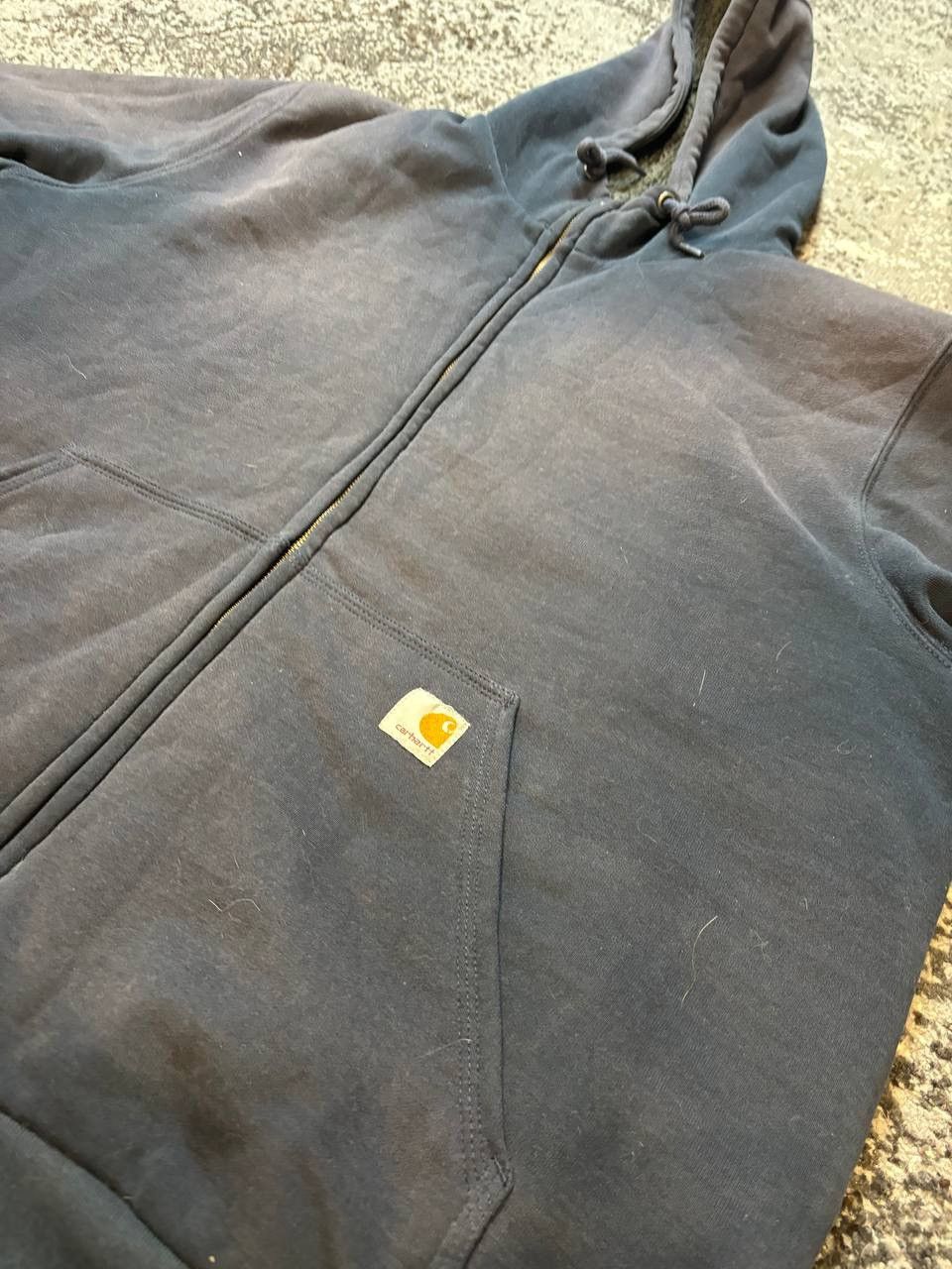 Carhartt × Japanese Brand × Vintage Vintage Y2K Carhartt Quilt Lined Active Zip Up Hoodie Jacket Size US XL / EU 56 / 4 - 3 Thumbnail