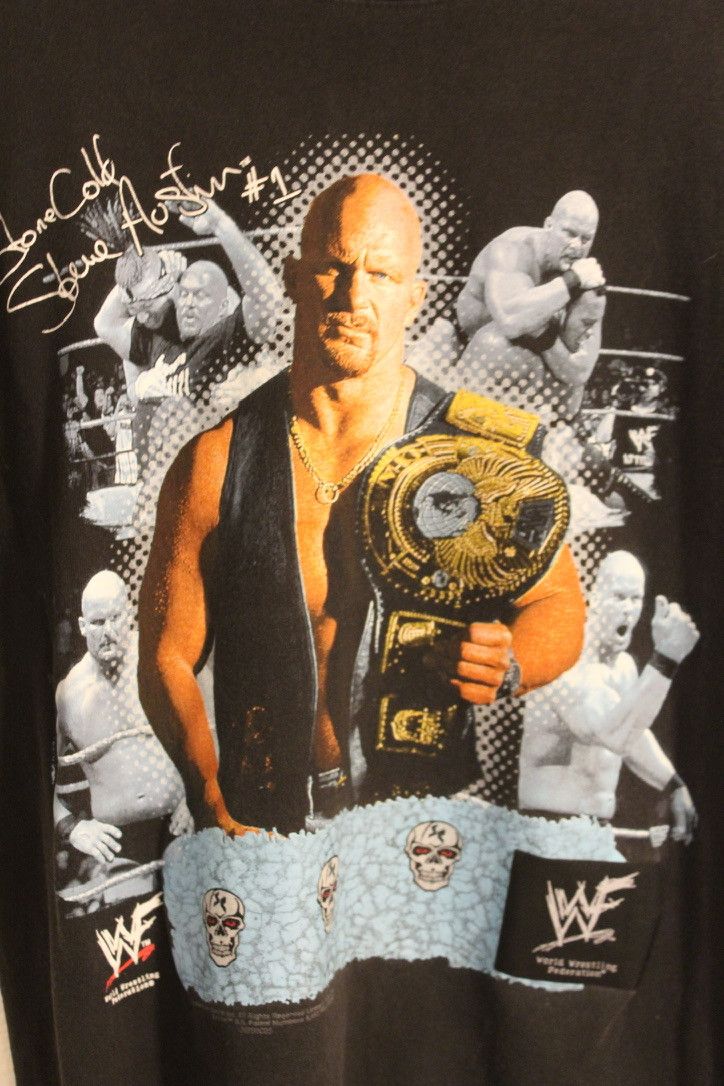 WWF Vintage 1998 Stone Cold WWF Championship Shirt Size US M / EU 48-50 / 2 - 2 Thumbnail