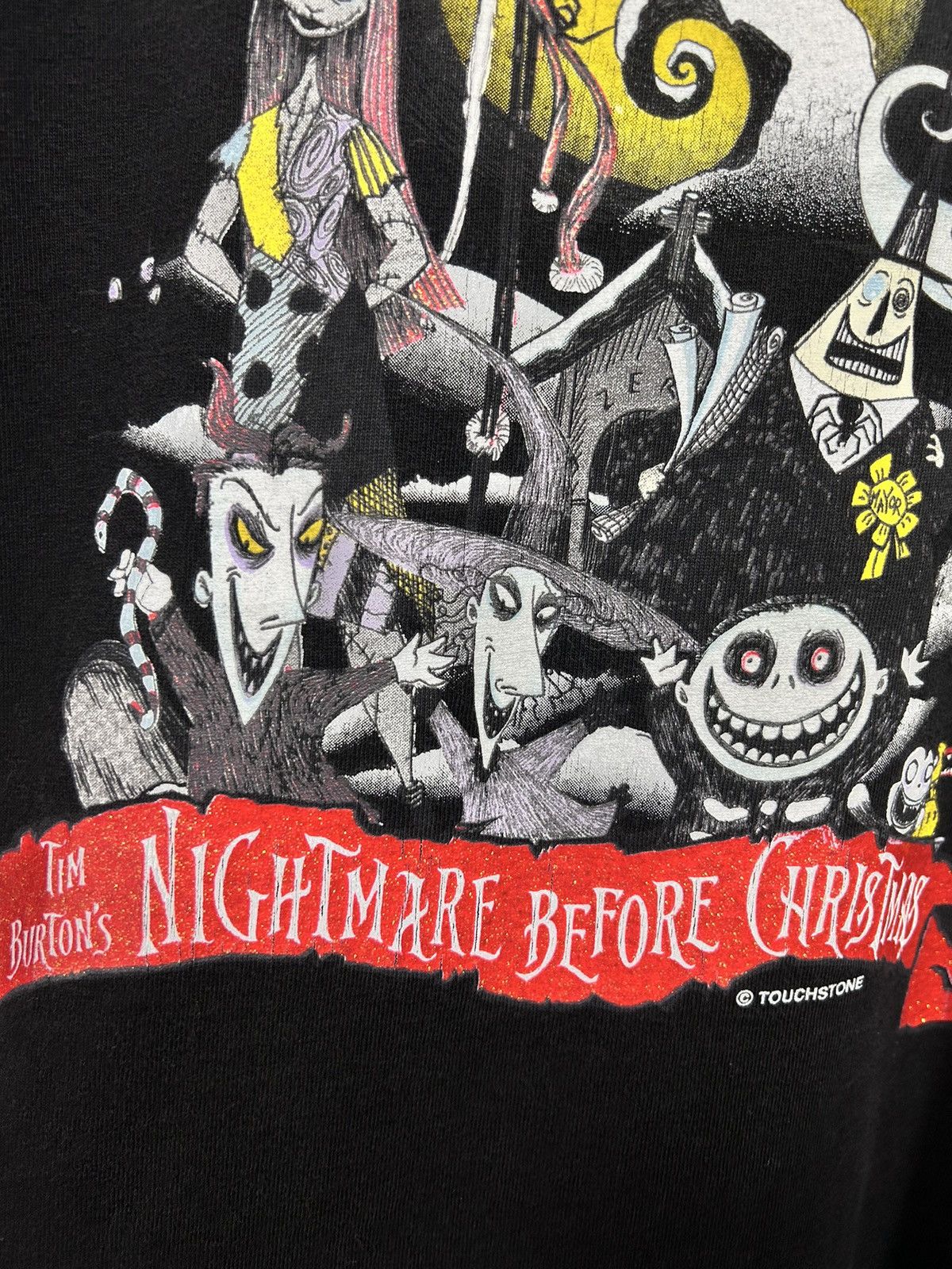 Disney TIM BURTON “THE NIGHTMARE BEFORE CHRISTMAS”VINTAGE SHIRT Size US XL / EU 56 / 4 - 3 Thumbnail