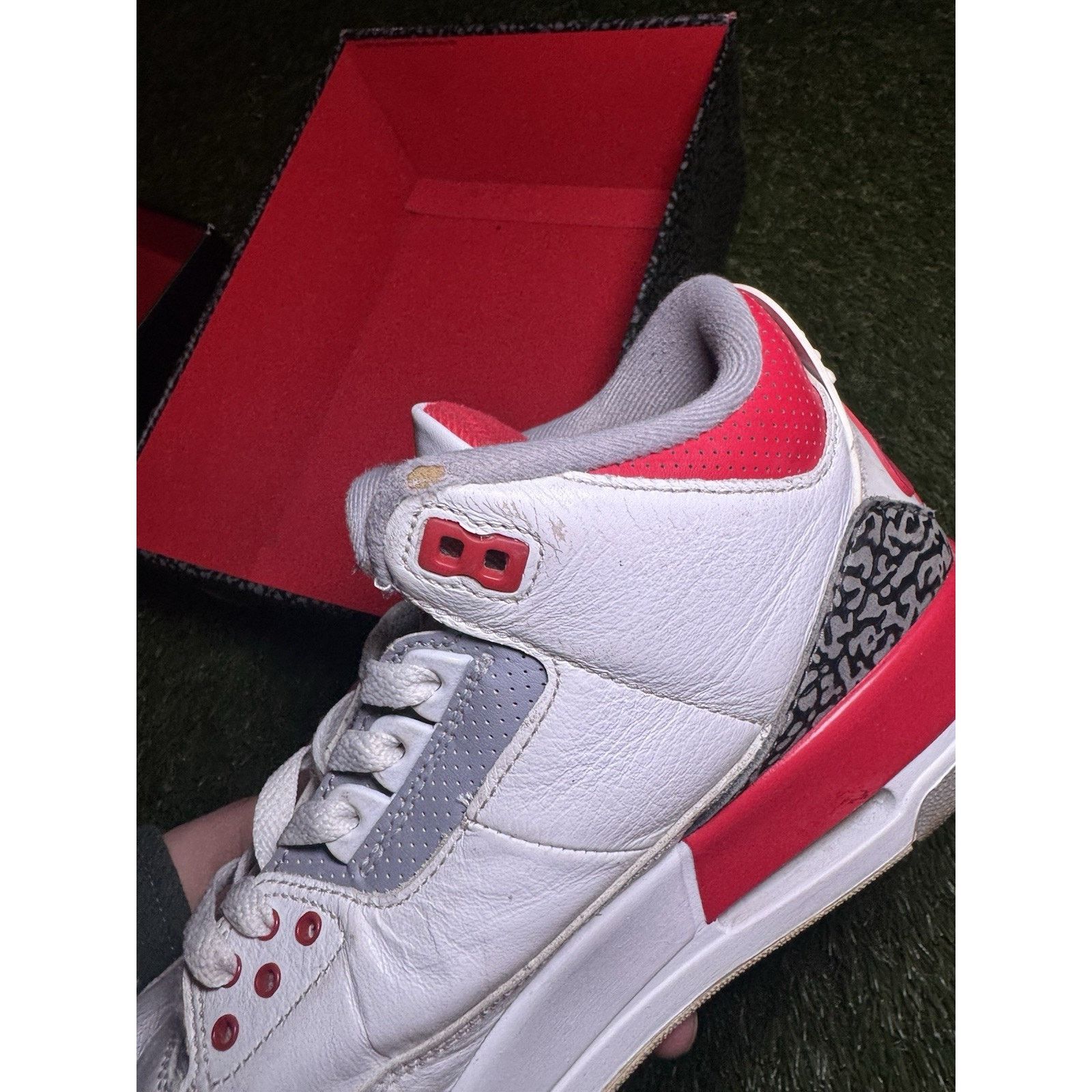Jordan Brand Air Jordan 3 Retro Fire Red (2022) Men's size 9 US Size US 9 / EU 42 - 6 Thumbnail