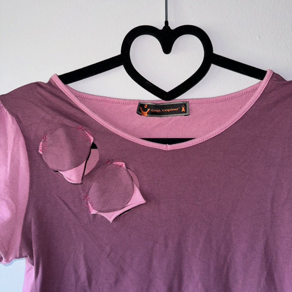 Vintage Cop Copine Vintage Y2K Top Tshirt Size S / US 4 / IT 40 - 3 Thumbnail
