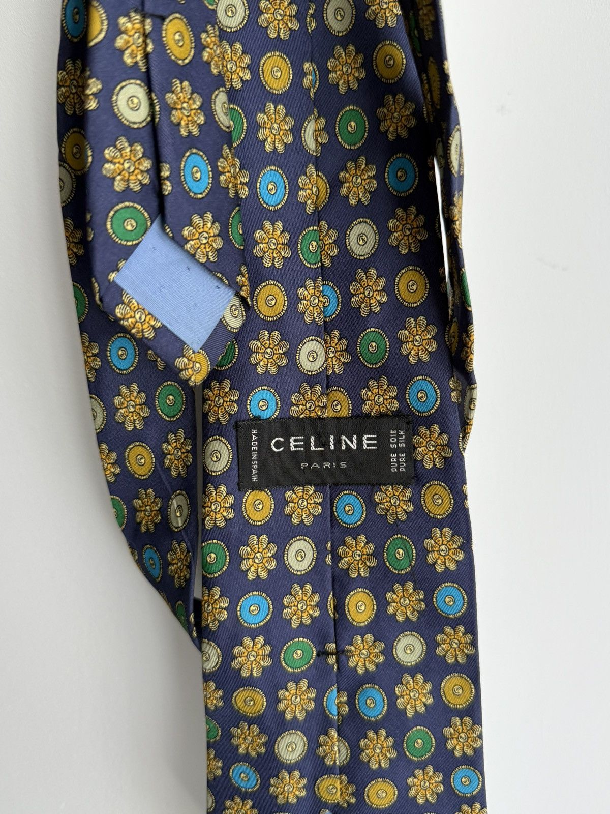 Celine Vintage Celine Silk Tie Size ONE SIZE - 3 Thumbnail
