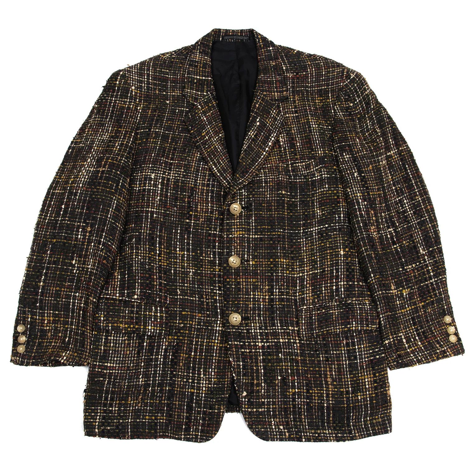 Yohji Yamamoto Yohji Yamamoto Silk Linen T Jacket Multi S Size US S / EU 44-46 / 1 - 1 Thumbnail