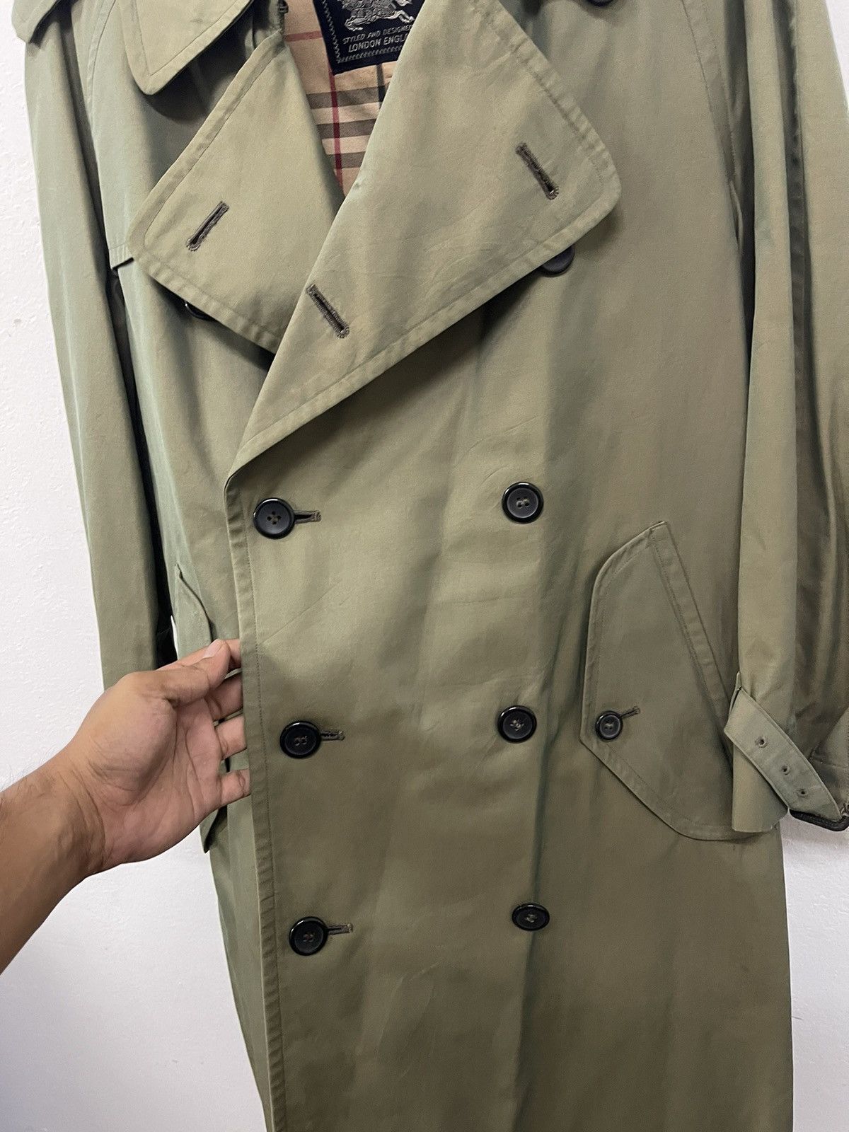 Burberry Prorsum × Vintage Burberry nova check trench long coat Size US M / EU 48-50 / 2 - 8 Thumbnail