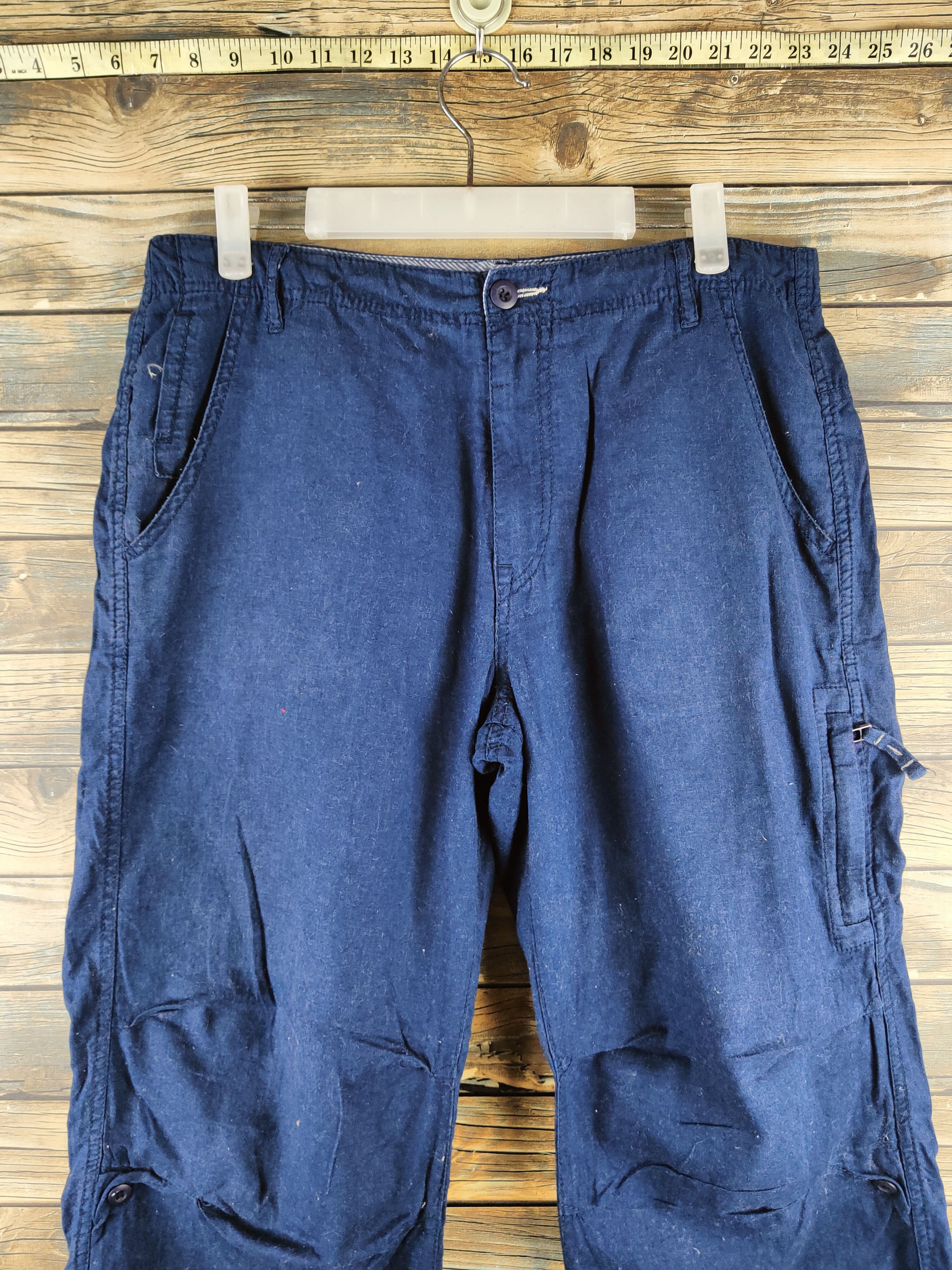 RAGEBLUE DL Rageblue Navy Multipocket Casual Pants #S2892 Size US 32 / EU 48 - 2 Thumbnail