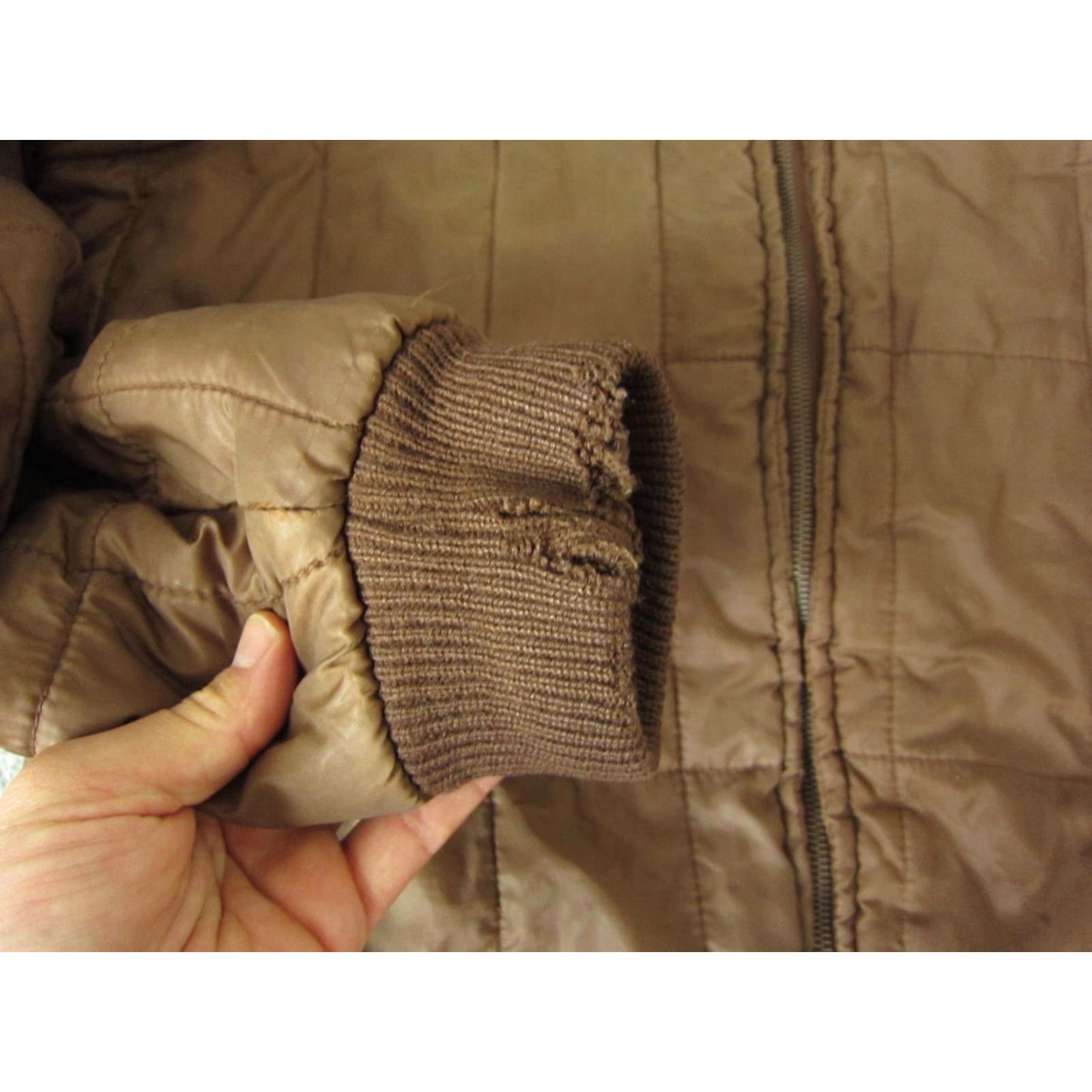 Haband VINTAGE Haband Jacket Mens M Brown Satin Bomber Quilted 90s USA Nylon Satin Bomber Jacket Mens Brown Quilted 90s Haband Size US M / EU 48-50 / 2 - 7 Thumbnail