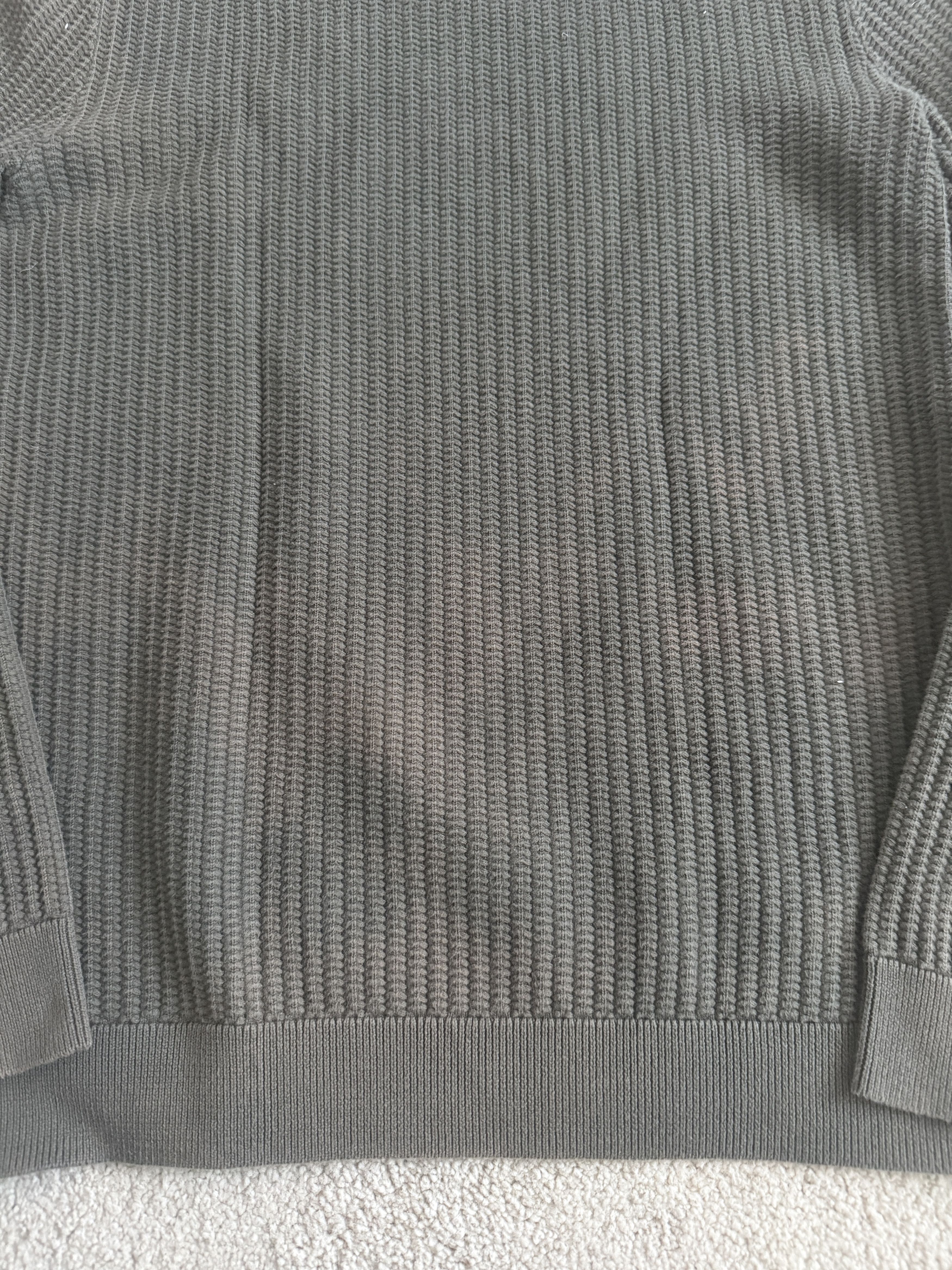 Theory Theory Dark Green Cotton Long Sleeve Sweater - XS Size US XS / EU 42 / 0 - 5 Thumbnail