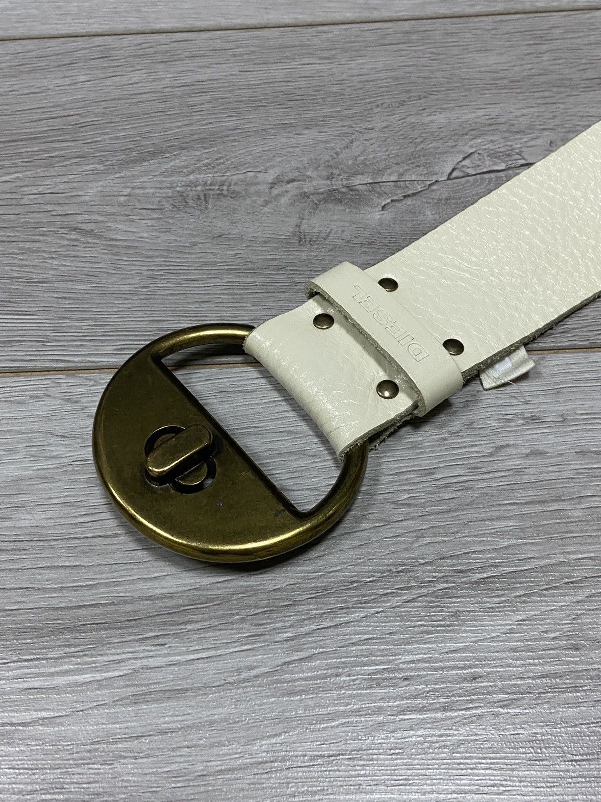 Diesel Diesel circle buckle logo wide vintage leather belt Italy Size ONE SIZE - 2 Thumbnail