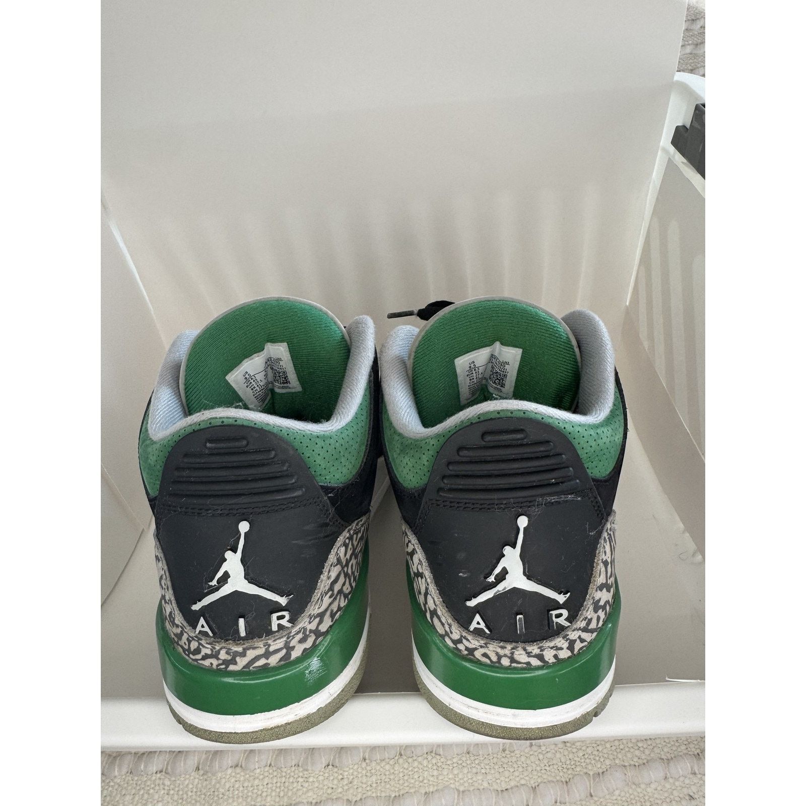 Jordan Brand Air Jordan 3 Retro Shoes Mens Size 9.5 Black Cement Elephant Size US 8.5 / EU 41-42 - 6 Thumbnail