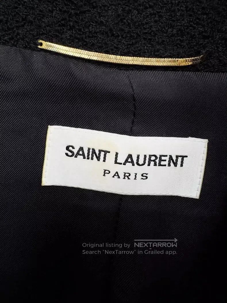Saint Laurent Paris Saint Laurent Heart Button Wool Blend Jacket. Size US M / EU 48-50 / 2 - 2 Thumbnail