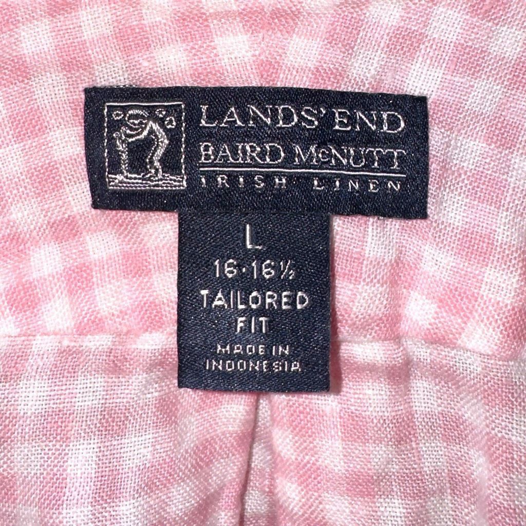 Lands' End Lands’ End Pink 100% Baird Mcnutt Linen L/S Button Down L Size US L / EU 52-54 / 3 - 2 Thumbnail