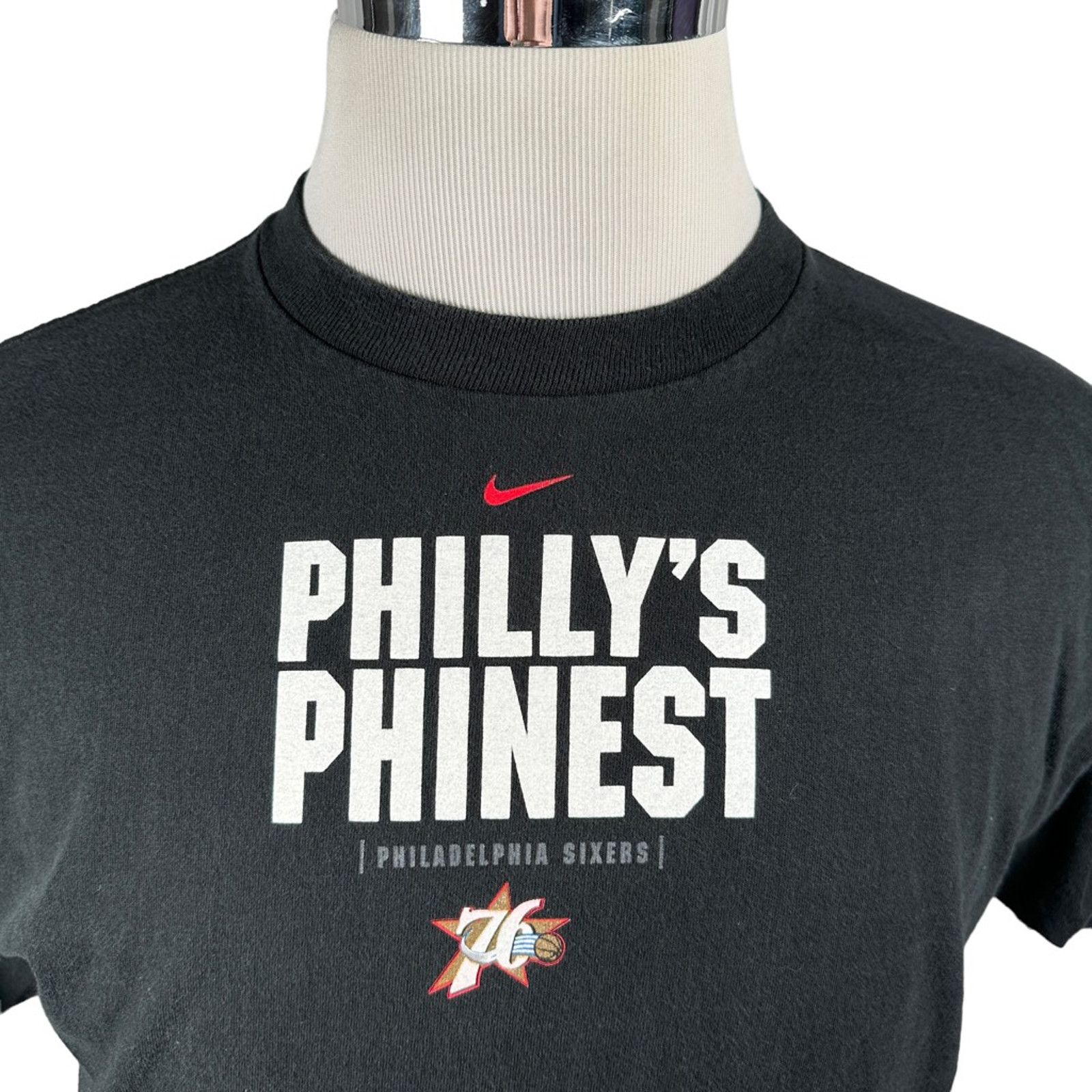 Nike Nike Iverson T-Shirt Vintage 76ers Phillys Finest Black S Size US S / EU 44-46 / 1 - 4 Thumbnail
