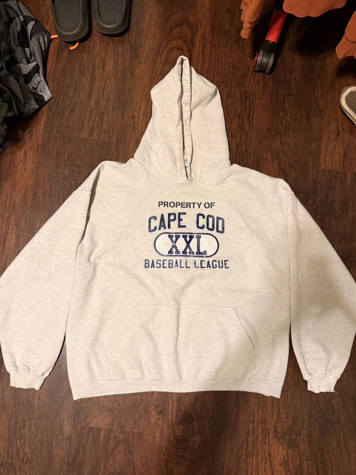 Gildan × Vintage vintage XXL BASEBALL CAPE COD STRINGLESS HOODIE Size US L / EU 52-54 / 3 - 1 Thumbnail
