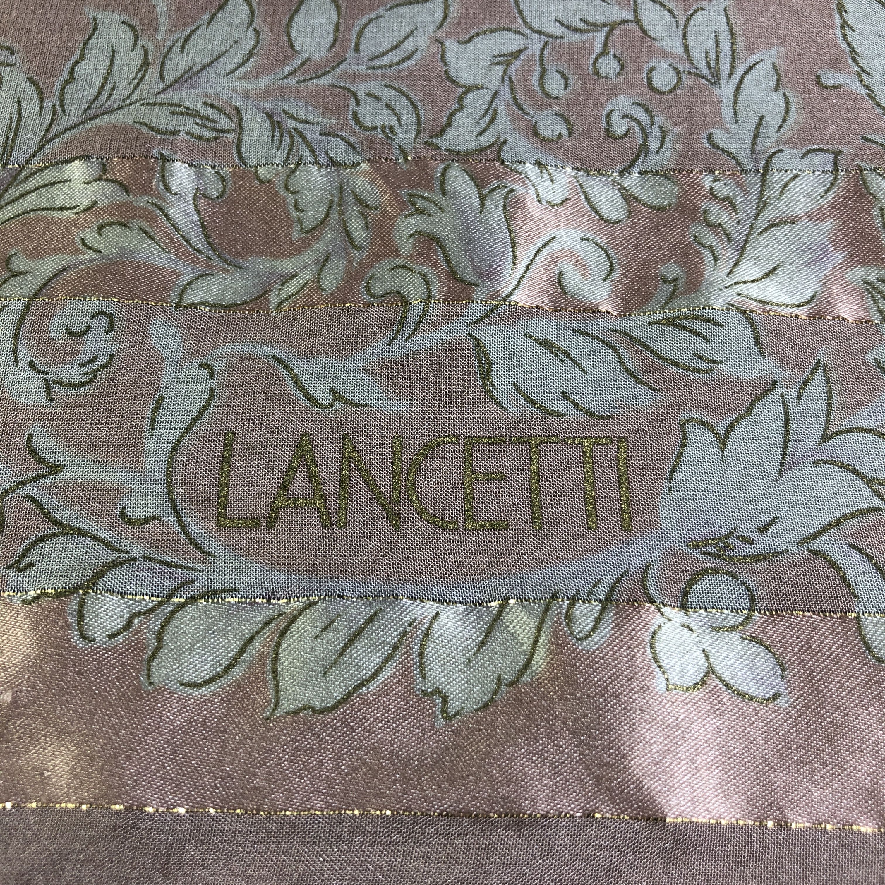 Lui di Lancetti Lancetti Luxury Floral Silk Scarf M983 Size ONE SIZE - 4 Thumbnail