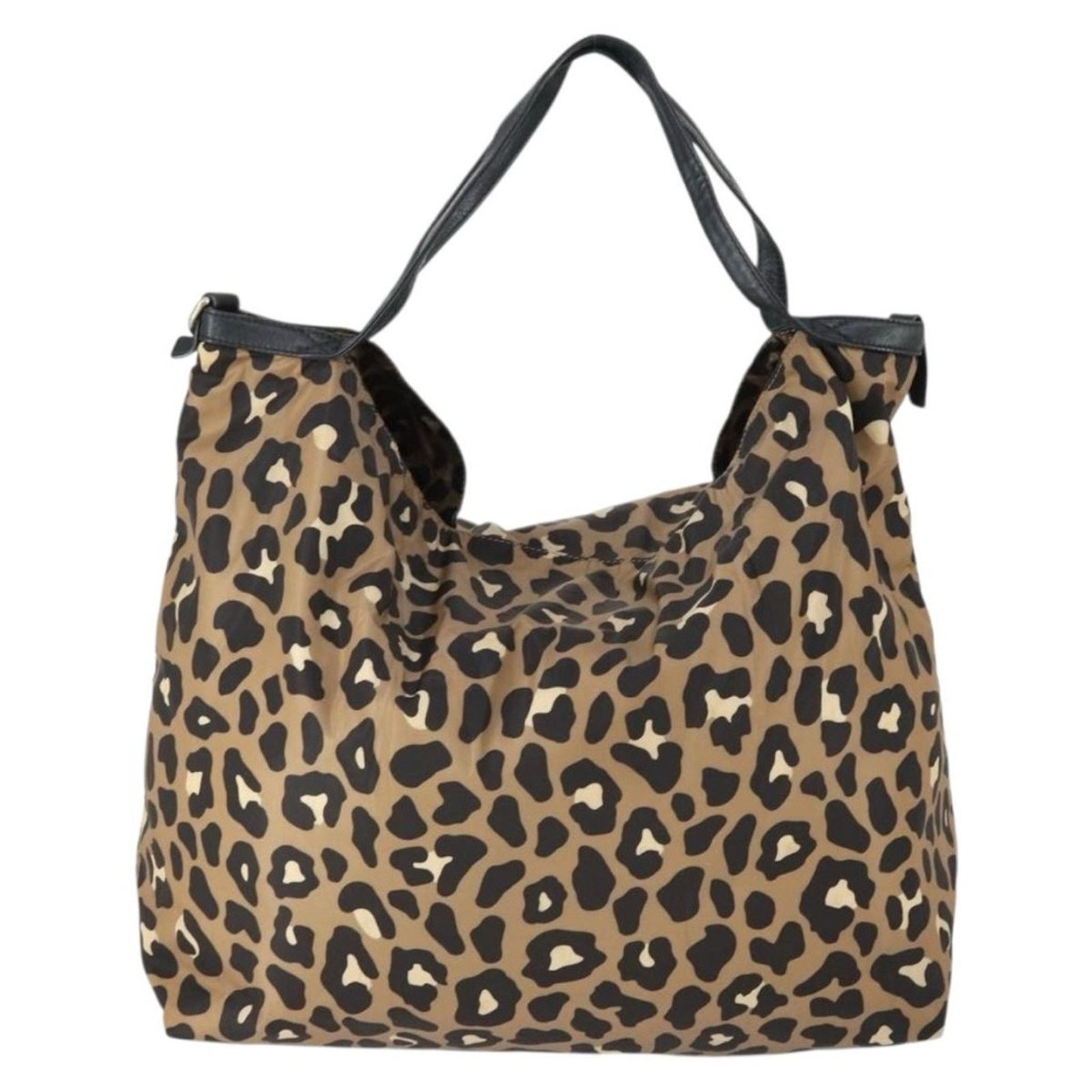 Jimmy Choo Jimmy Choo Leopard Print Nylon Tote Bag with Baby pouch Size ONE SIZE - 4 Thumbnail