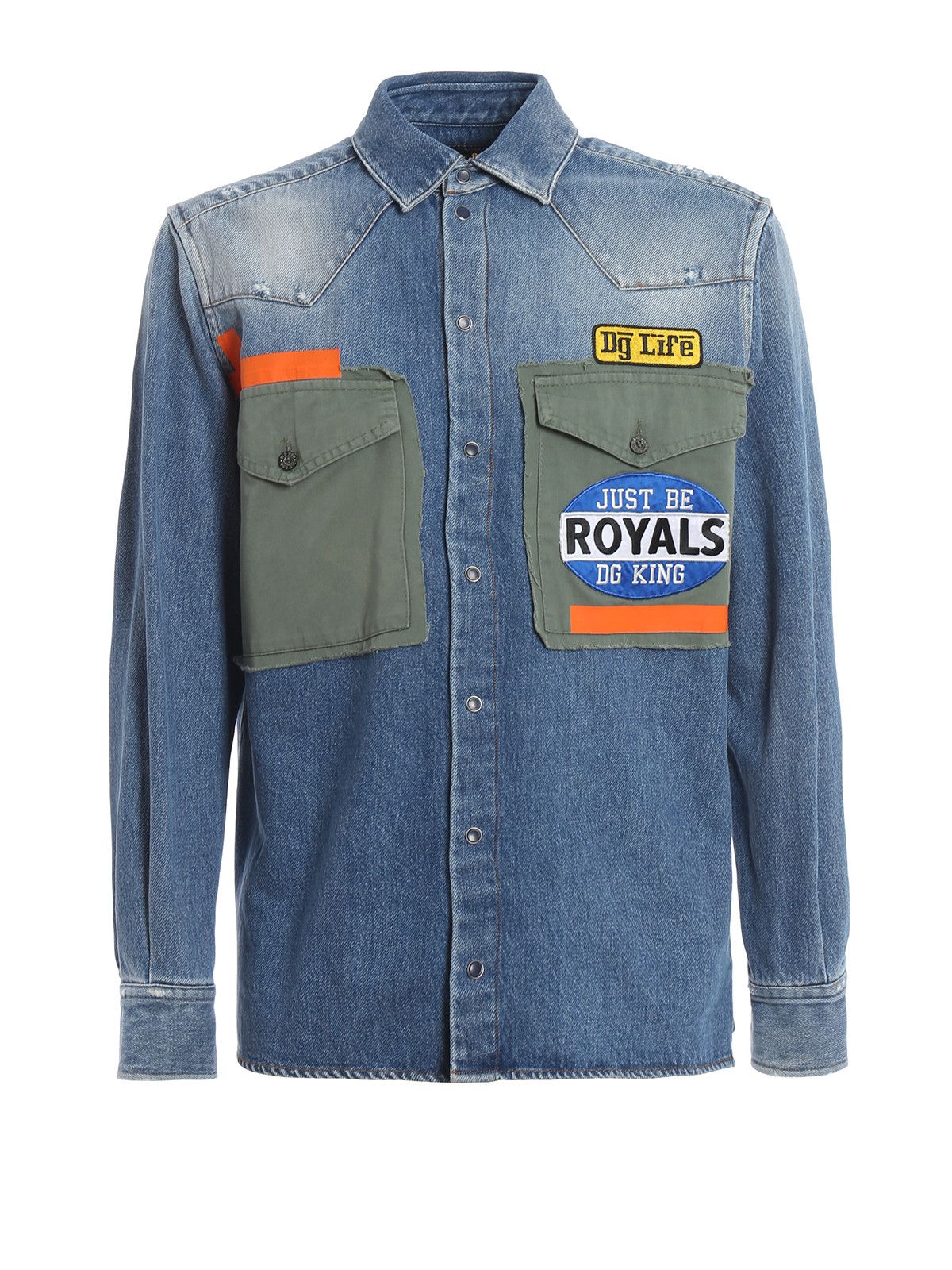 Dolce & Gabbana o1y0125 Denim Shirt in Blue Size US M / EU 48-50 / 2 - 1 Thumbnail