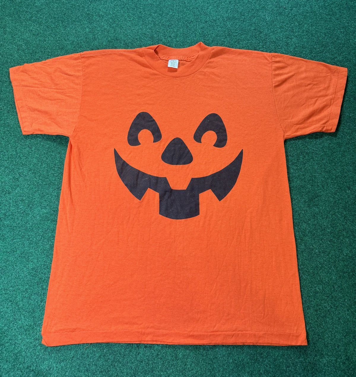 Vintage Vintage 90s Jack O Latern Halloween Single Stitch T Shirt Size US L / EU 52-54 / 3 - 1 Thumbnail