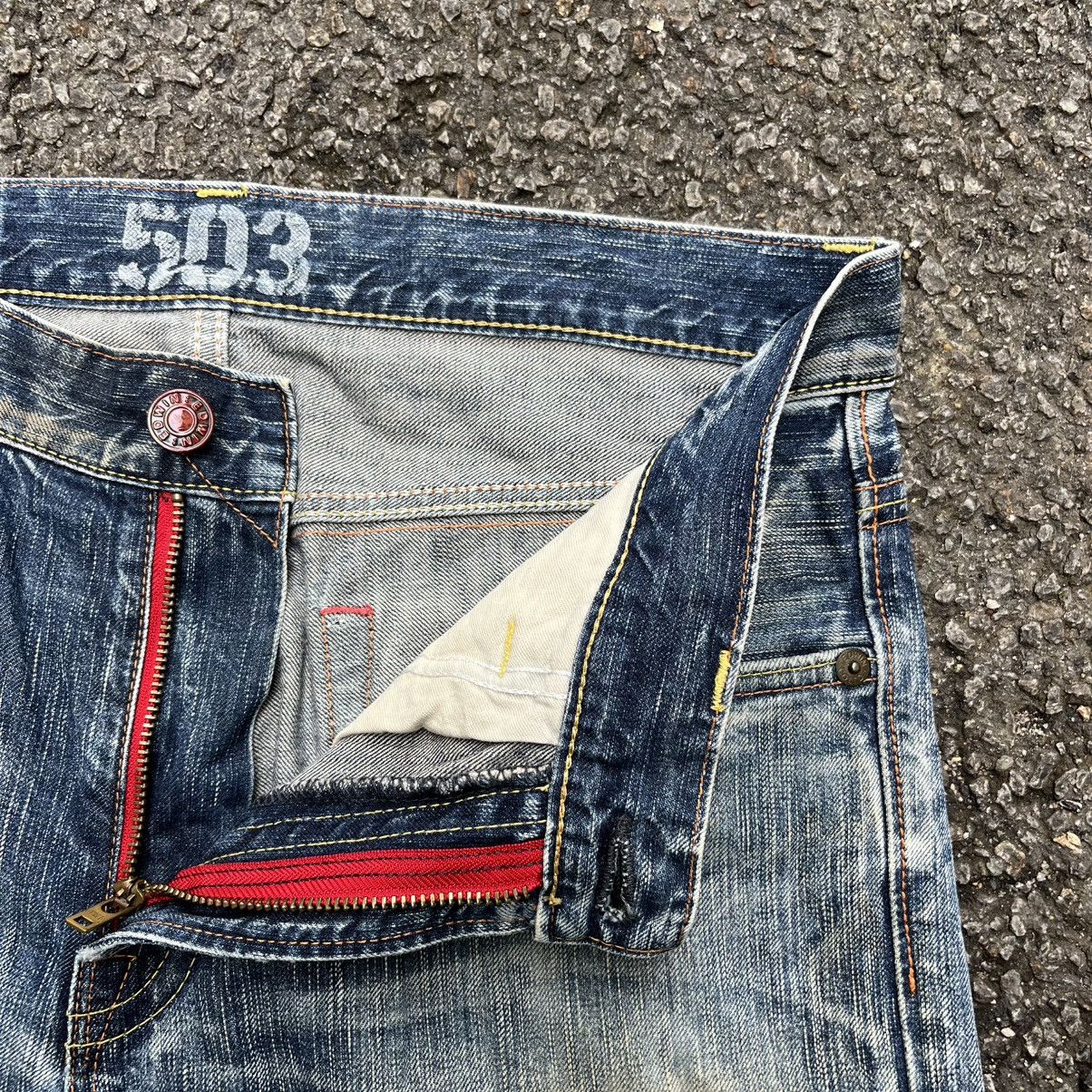 Japanese Brand Edwin 503 Boot Cut Denim Rusty Clawmark Jeans Faded Blue Size US 34 / EU 50 - 8 Thumbnail