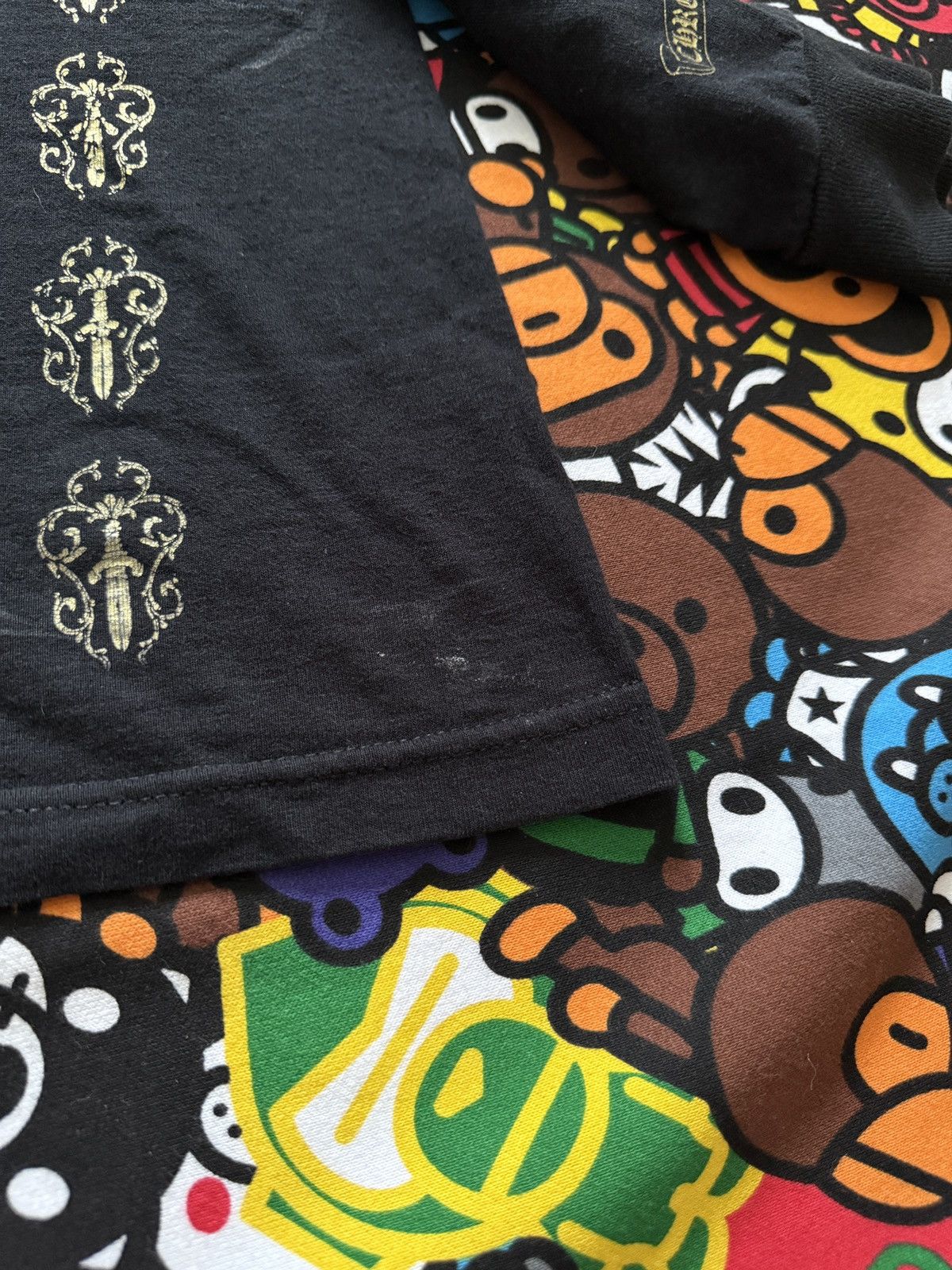 Chrome Hearts Chrome Hearts Gold Multi Dagger Logo Long Sleeve Tee Size US S / EU 44-46 / 1 - 11 Thumbnail