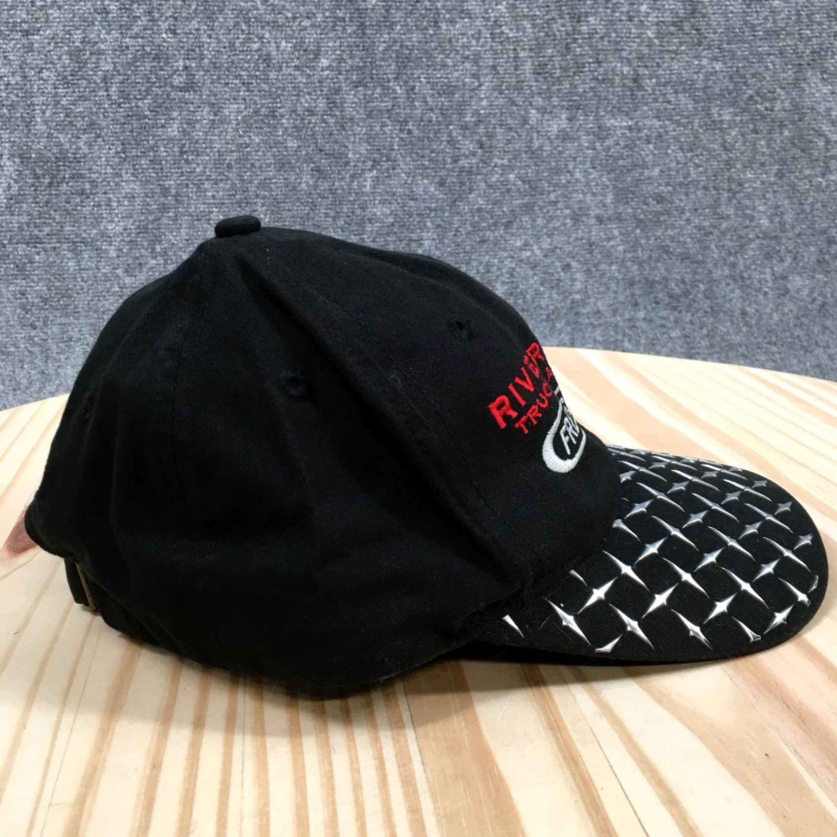 Vintage Freightliner River States Baseball Cap Hat Black Strapback OSFA Unbranded Men Cotton Canvas Adjustable Vintage No Size ONE SIZE - 7 Thumbnail