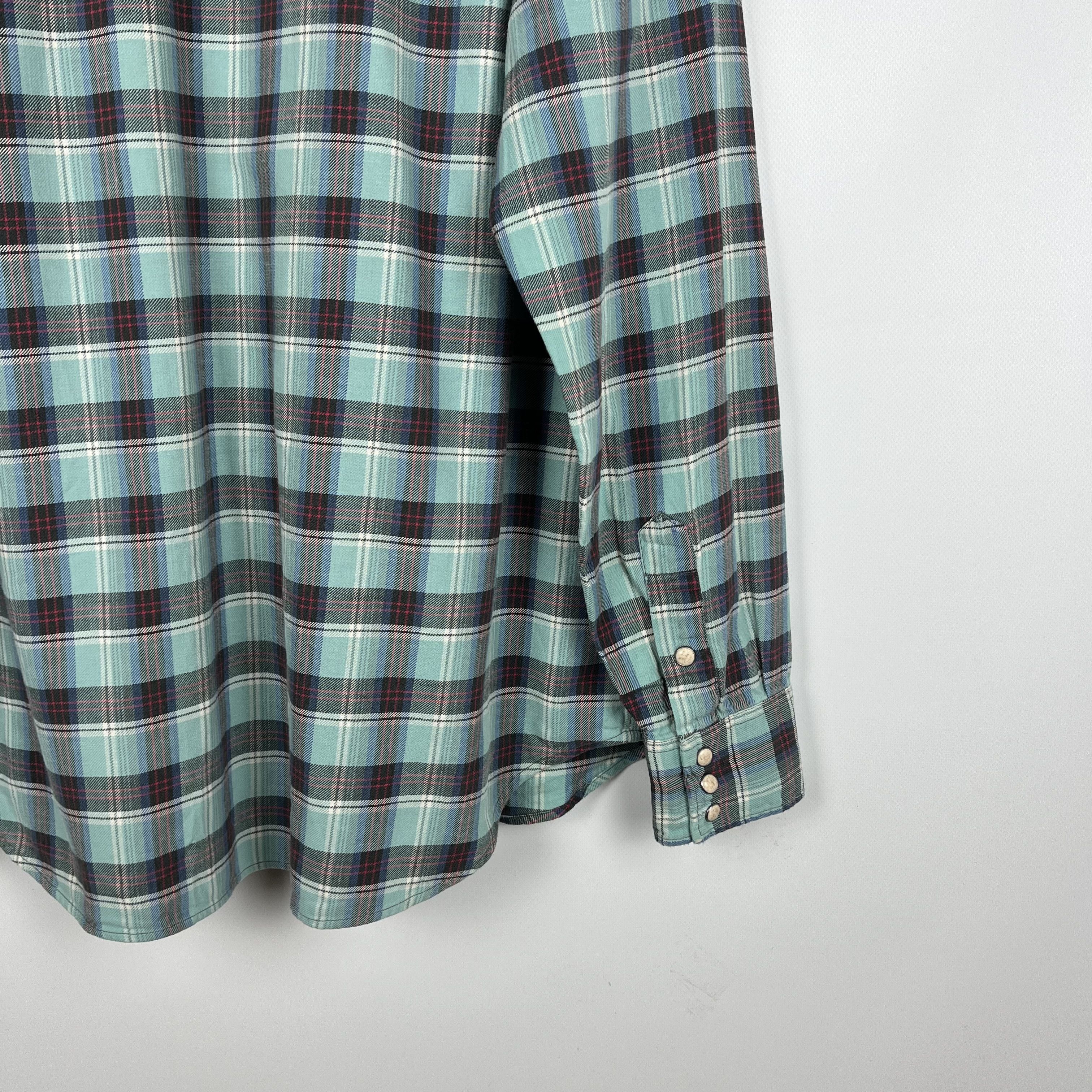 RRL Ralph Lauren RRL Ralph Lauren Western Checkered Long Sleeve Shirt Size US XL / EU 56 / 4 - 19 Thumbnail
