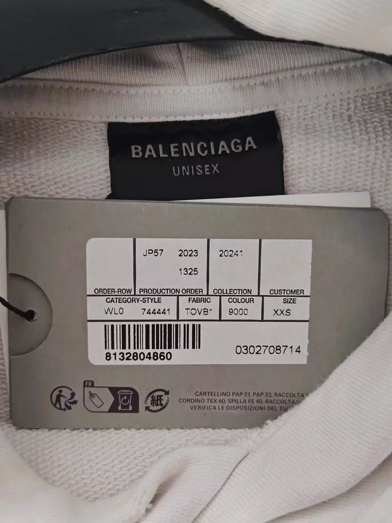 Balenciaga Balenciaga Adhesive tape TAPE textured paper sweatshirt Size US XXS / EU 40 - 4 Thumbnail