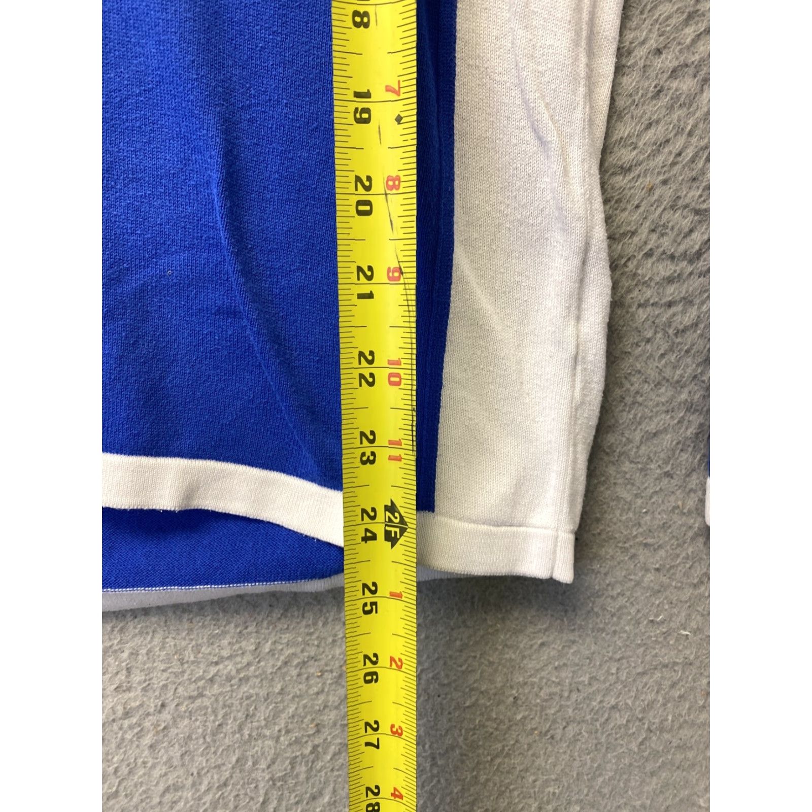 Tommy Hilfiger Tommy Hilfiger Sweatshirt Women's M Long Sleeve V-Neck Pima Cotton Blue/105-18 Size M / US 6-8 / IT 42-44 - 5 Thumbnail